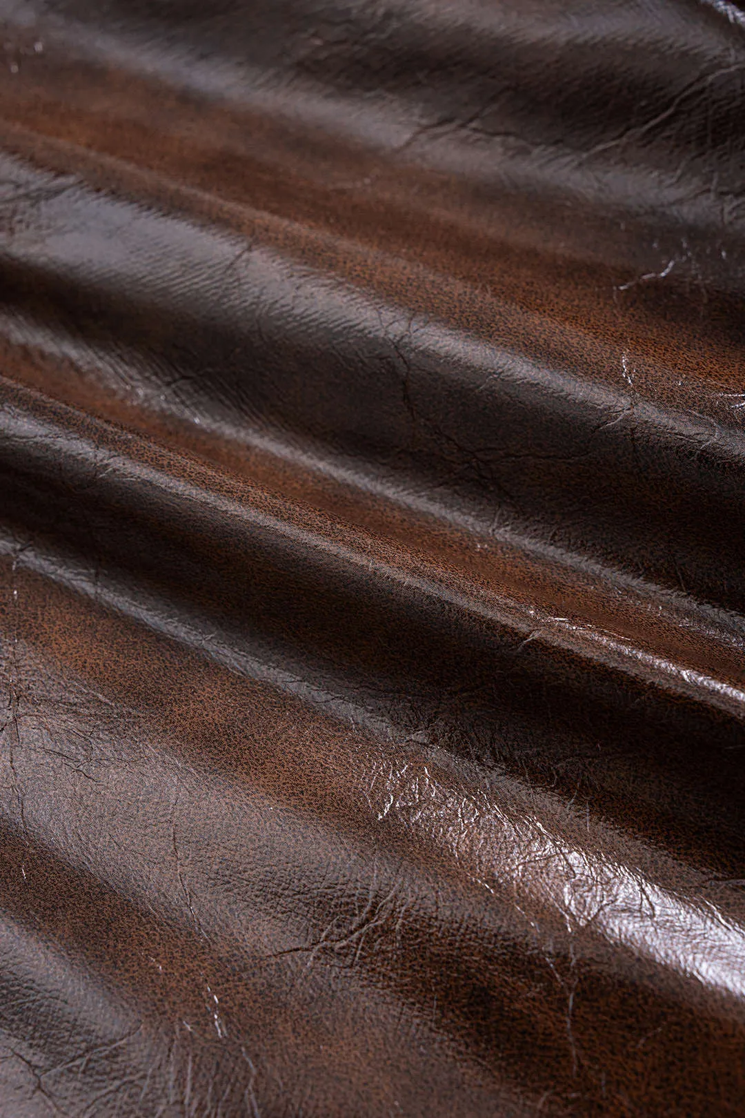 Faux Leather Patchwork Zipper Wide Leg Pocket Barrel Trousers sold by Micas product image thumbnail 3