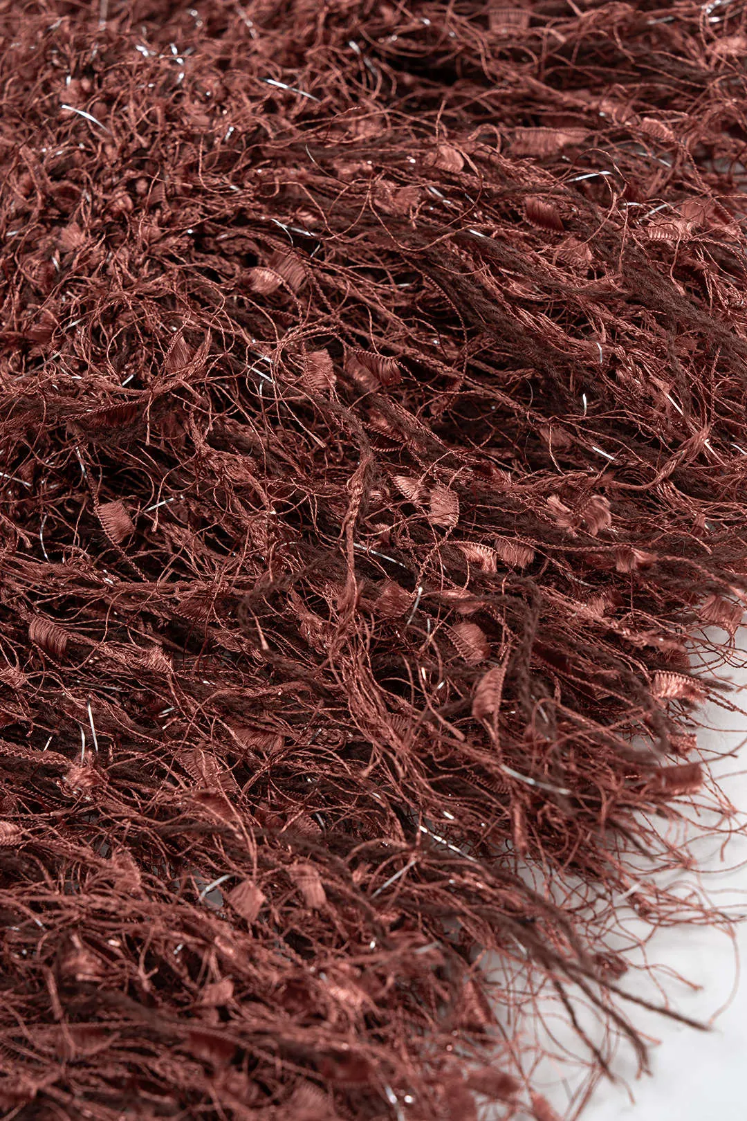 Knit Metallic Button Fringe Trim V-Neck Cardigan sold by Micas product image thumbnail 4