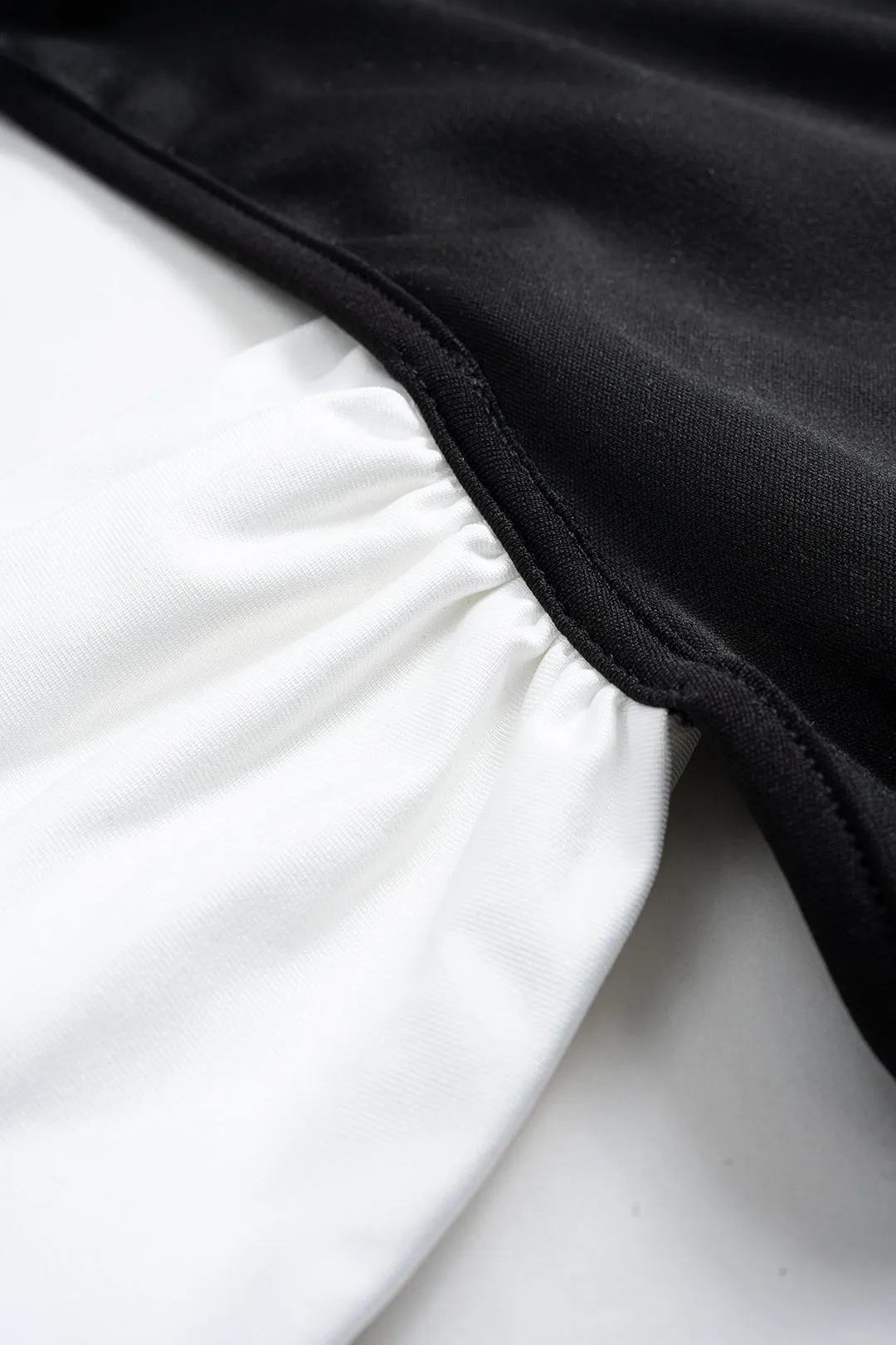 Cut Out Patchwork Ruched Mini Dress sold by Micas product image thumbnail 4