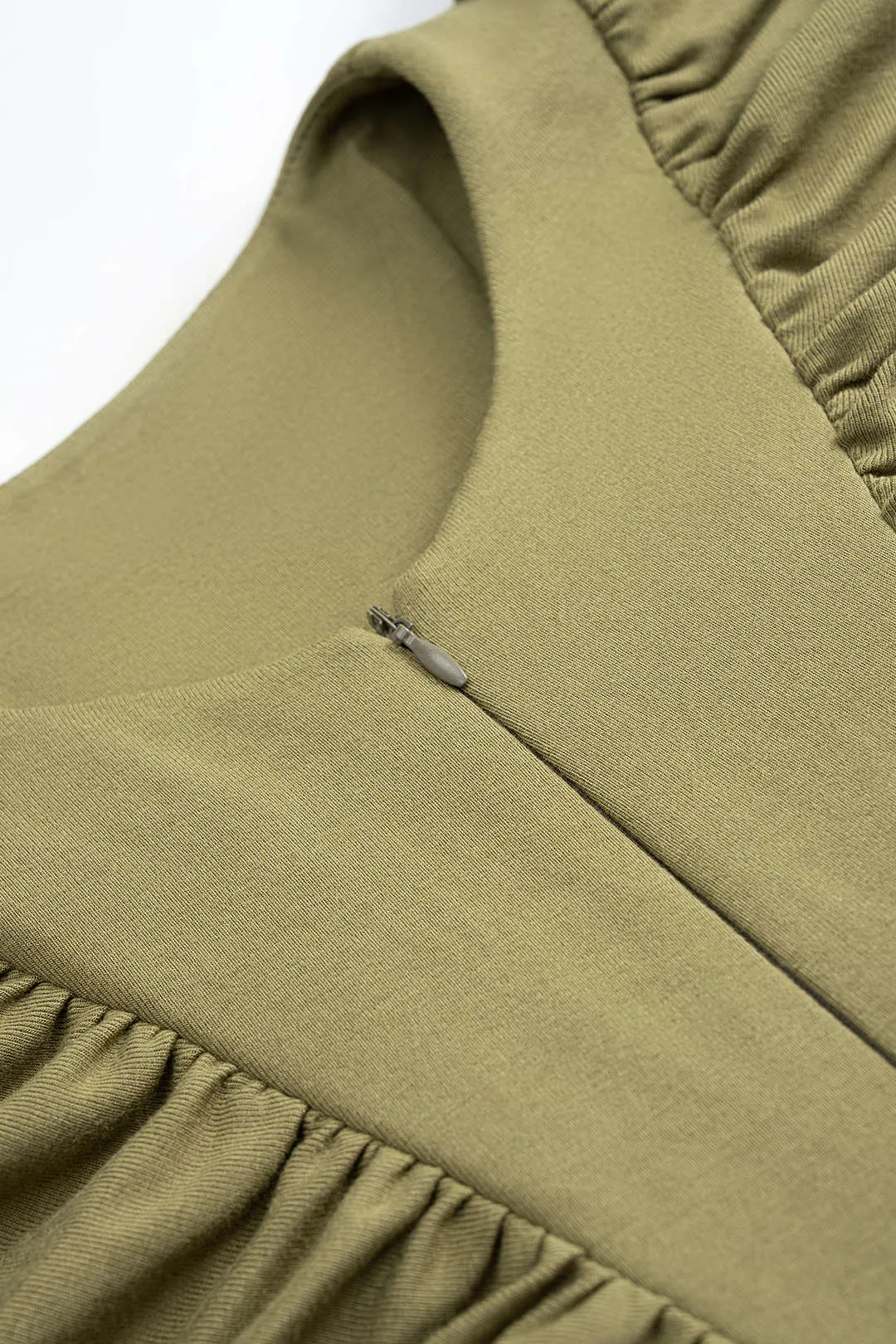 Ruched Zipper Long Sleeve Mini Dress sold by Micas product image thumbnail 3