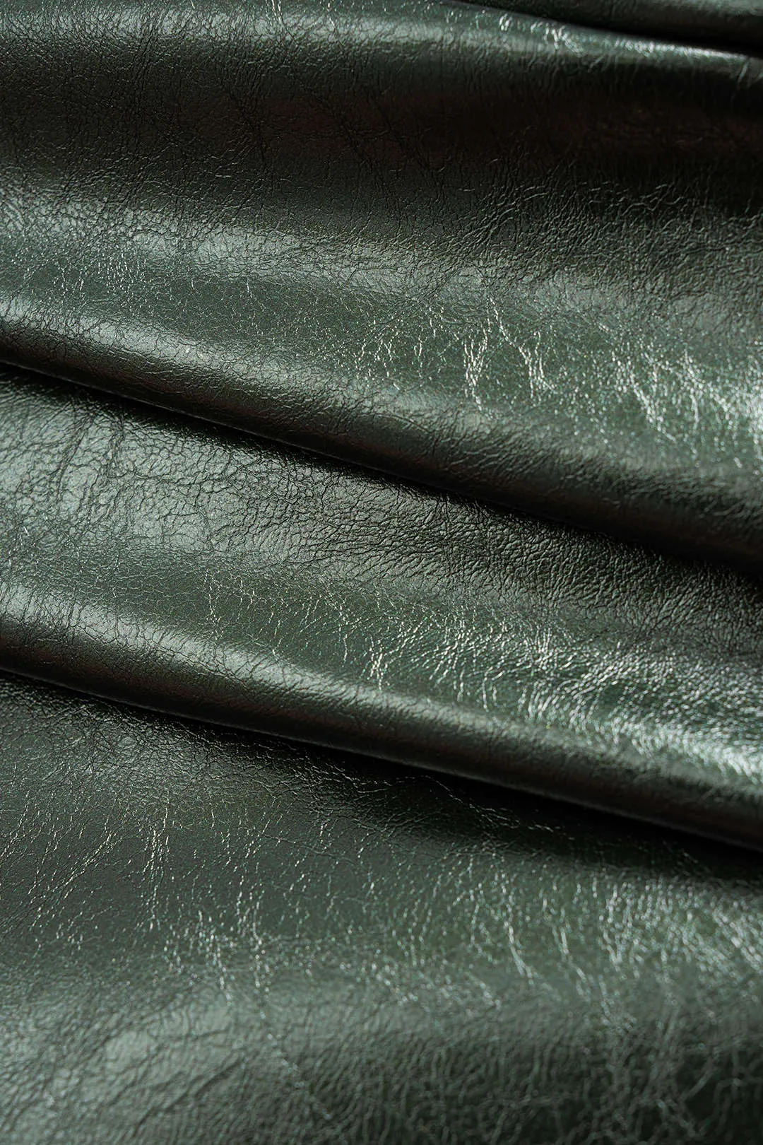 Faux Leather Metallic Ruched Sleeveless Slip Mini Dress sold by Micas product image thumbnail 5