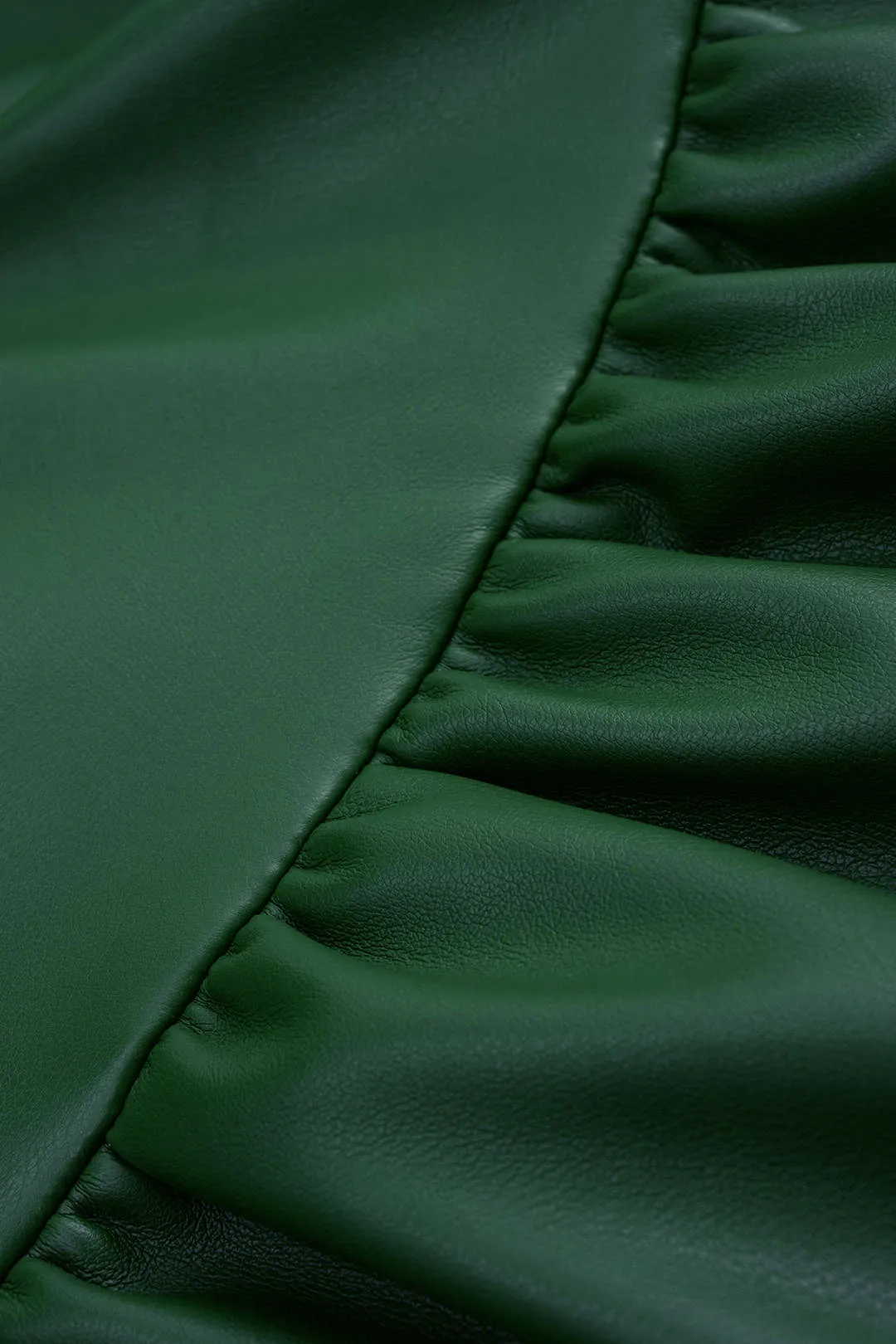 Plus Size Faux Leather Zipper Ruched Twist Knot Slip Sleeveless Mini Dress sold by Micas product image thumbnail 3