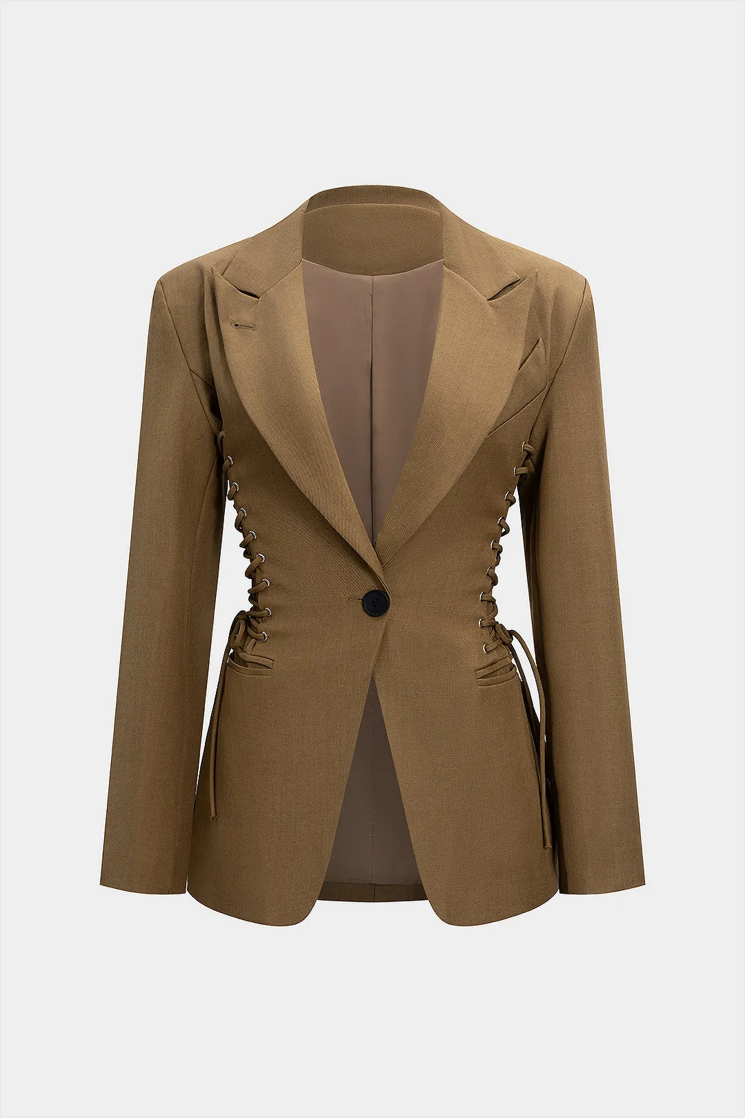 One Button Strappy Blazer sold by Micas