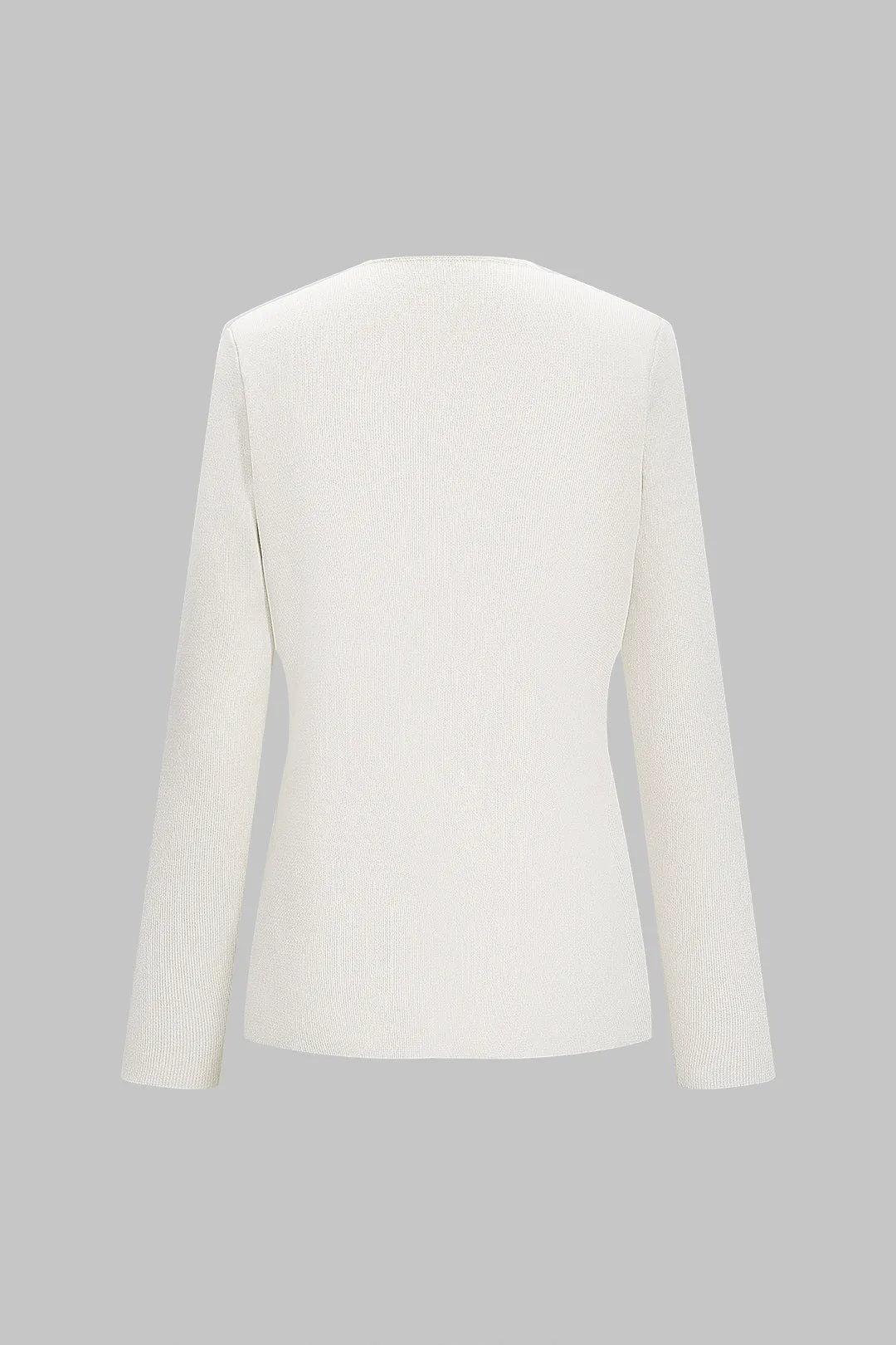 Knit Solid Button Cardigan sold by Micas product image thumbnail 2