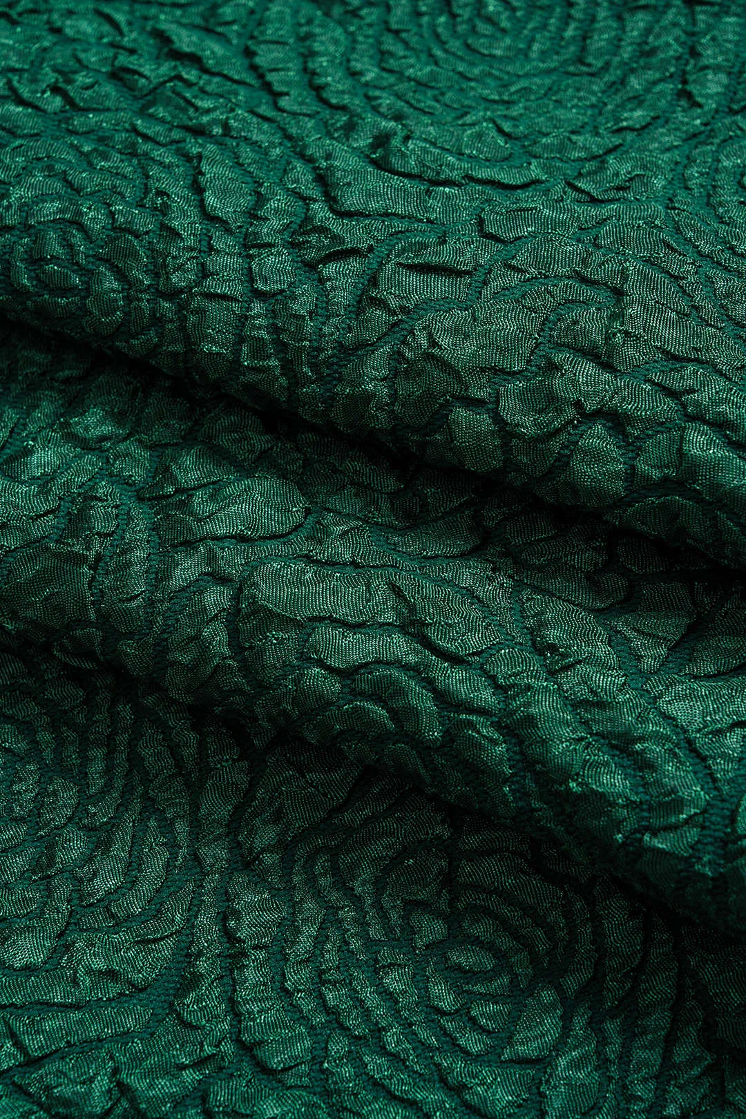 Plus Size Jacquard Zipper Ruched V-Neck Sleeveless Mini Dress sold by Micas product image thumbnail 5