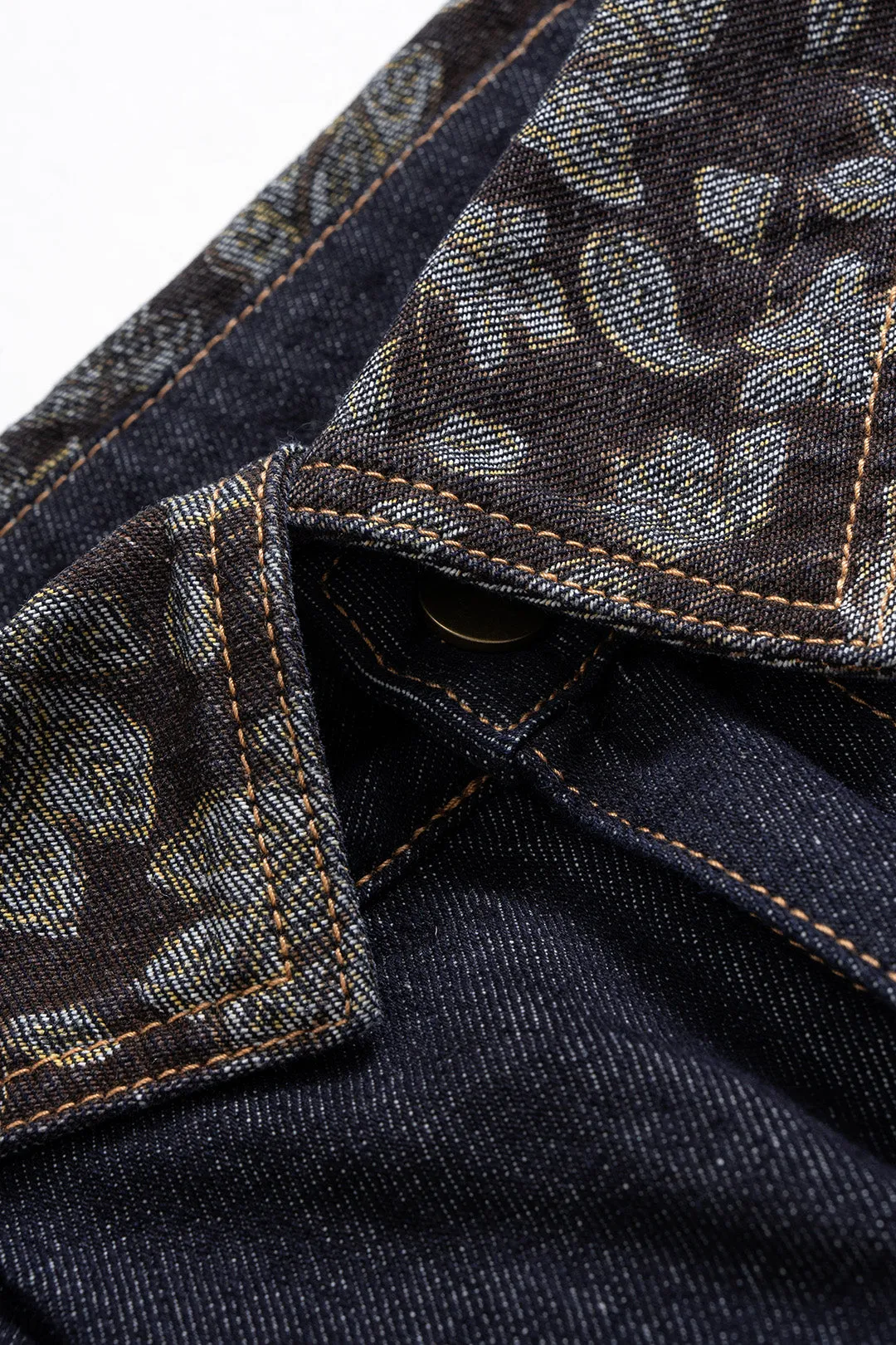 Denim Patchwork Barrel Jeans sold by Micas product image thumbnail 3
