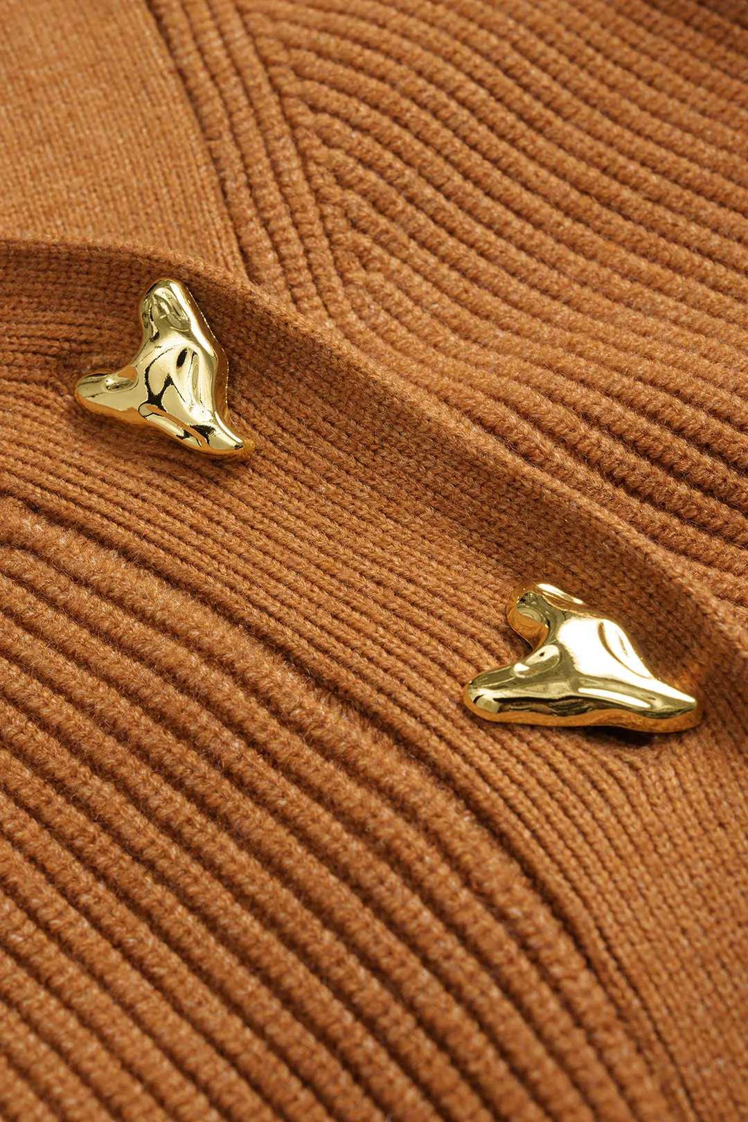 Metallic V-Neck Sweater Cardigan sold by Micas product image thumbnail 3