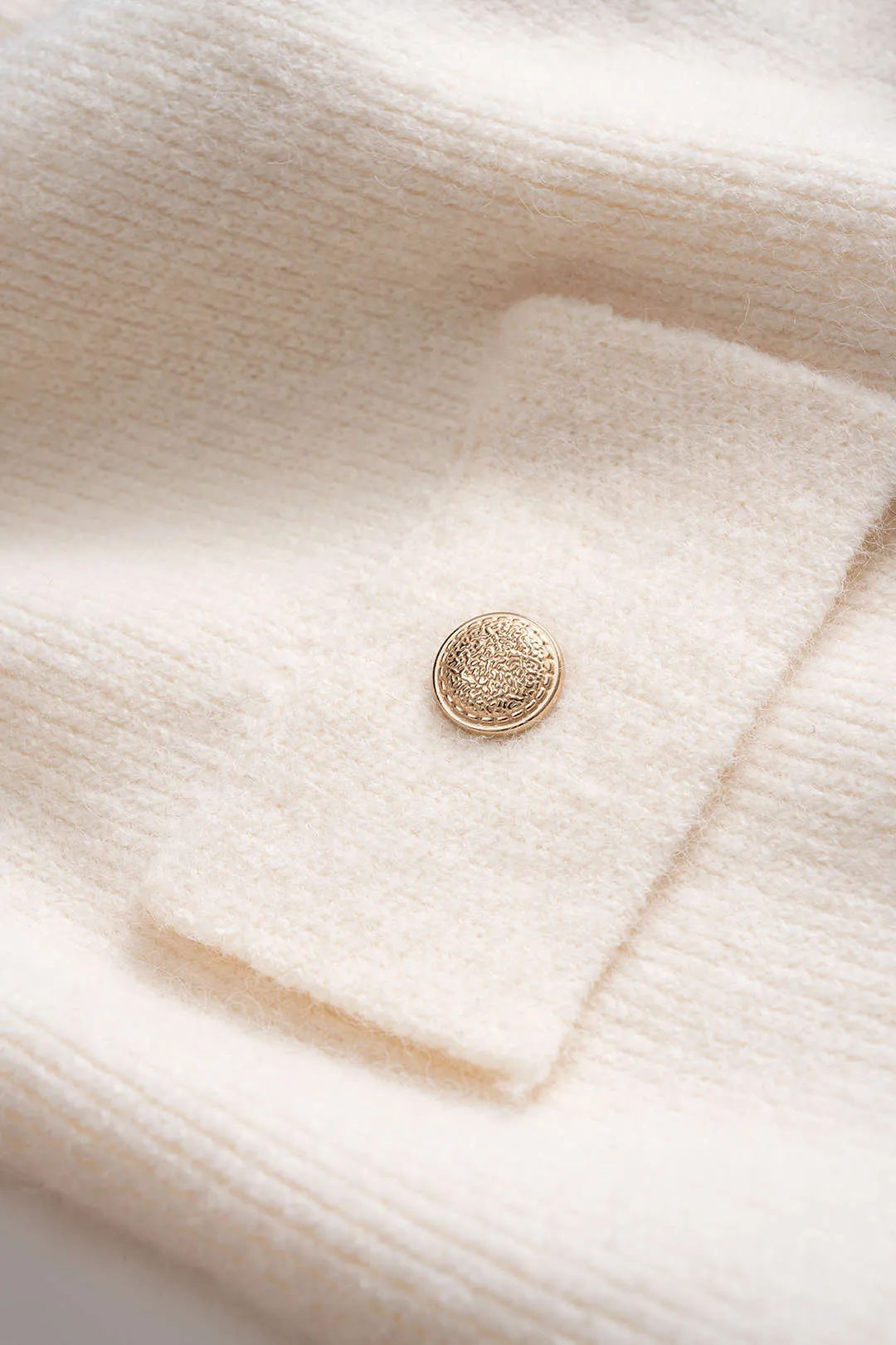 Knit Contrast Button Cardigan sold by Micas product image thumbnail 4
