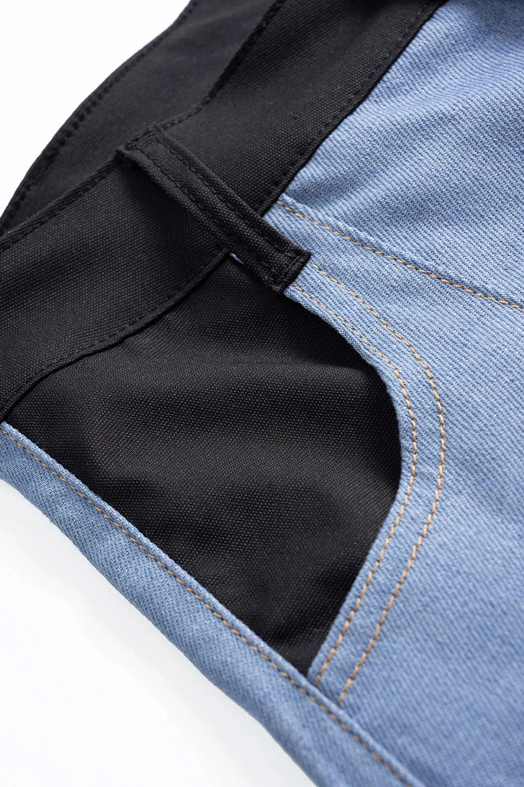 Denim High Waist Patchwork Jeans sold by Micas product image thumbnail 3