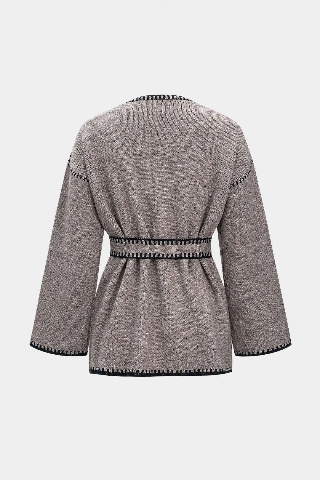 Knit Tie-Up Pocket Cardigan sold by Micas product image thumbnail 2