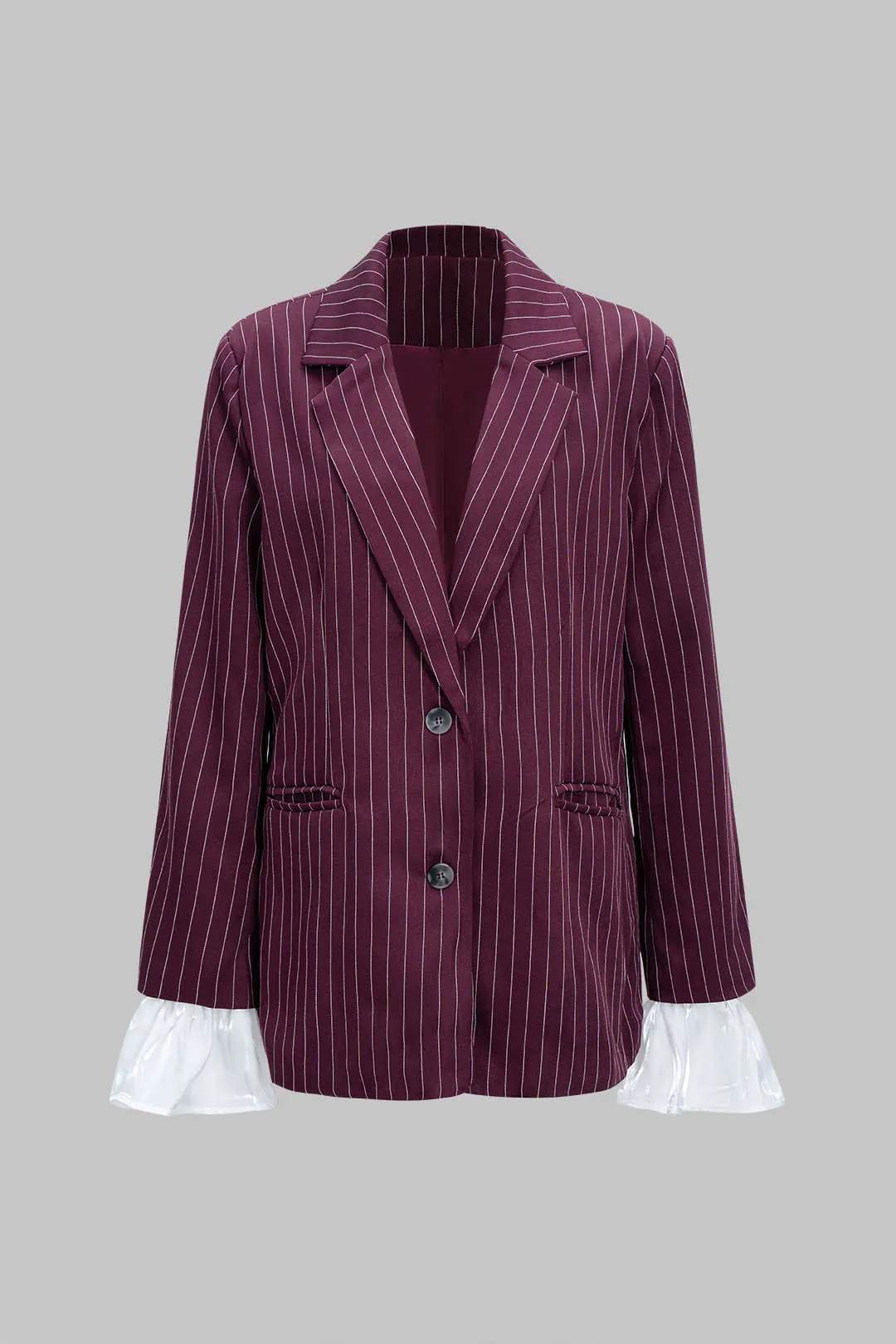 Stripes Print Bell Sleeve Blazer sold by Micas product image thumbnail 3