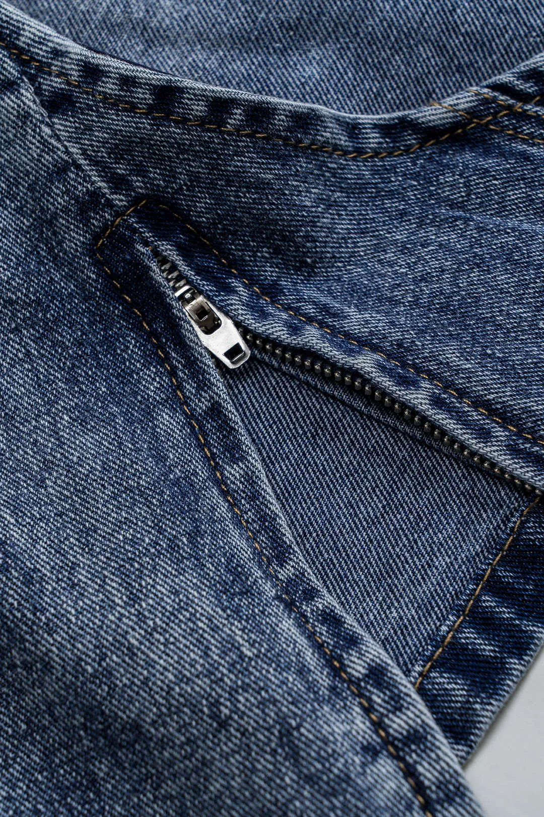 Denim Halter Neck Backless Tie-Up Crop Top sold by Micas product image thumbnail 4