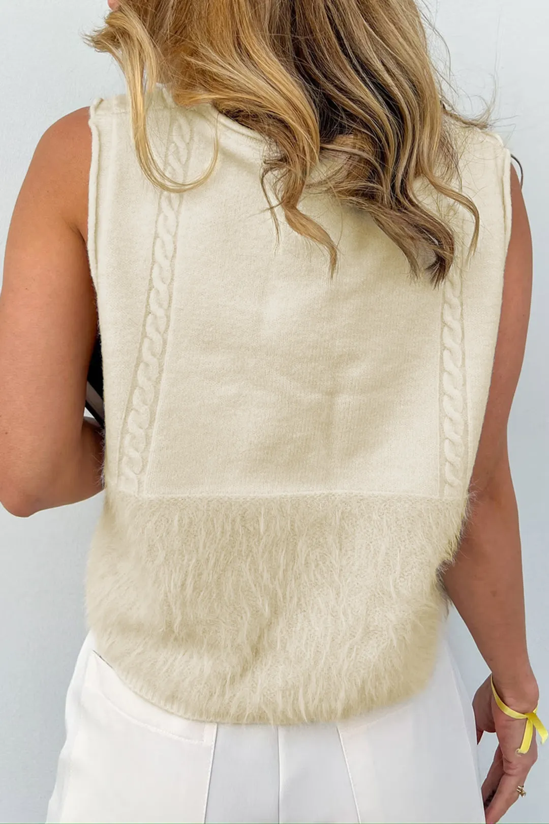 Fringe Button Sweater Vest sold by Micas product image thumbnail 2