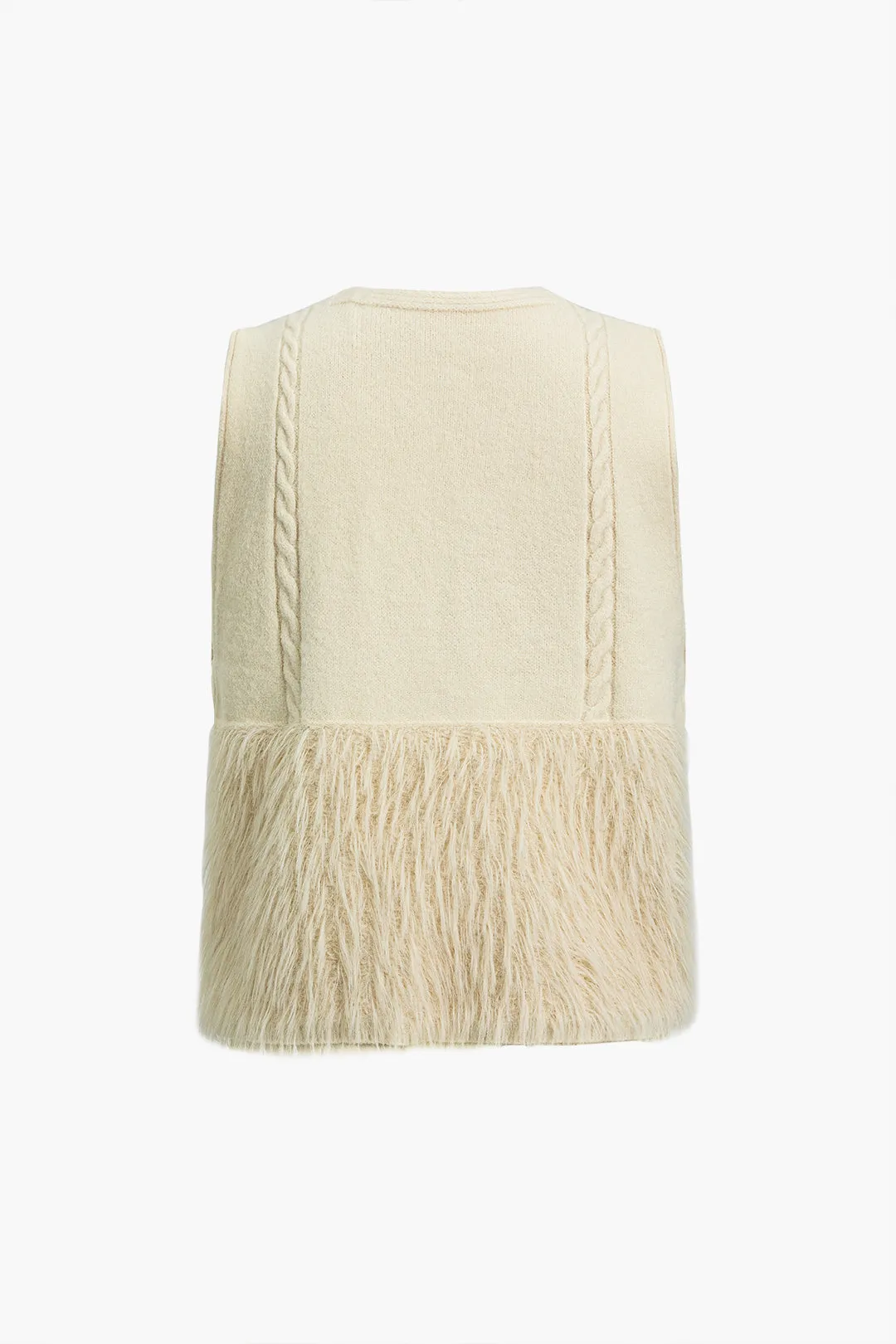 Fringe Button Sweater Vest sold by Micas product image thumbnail 4