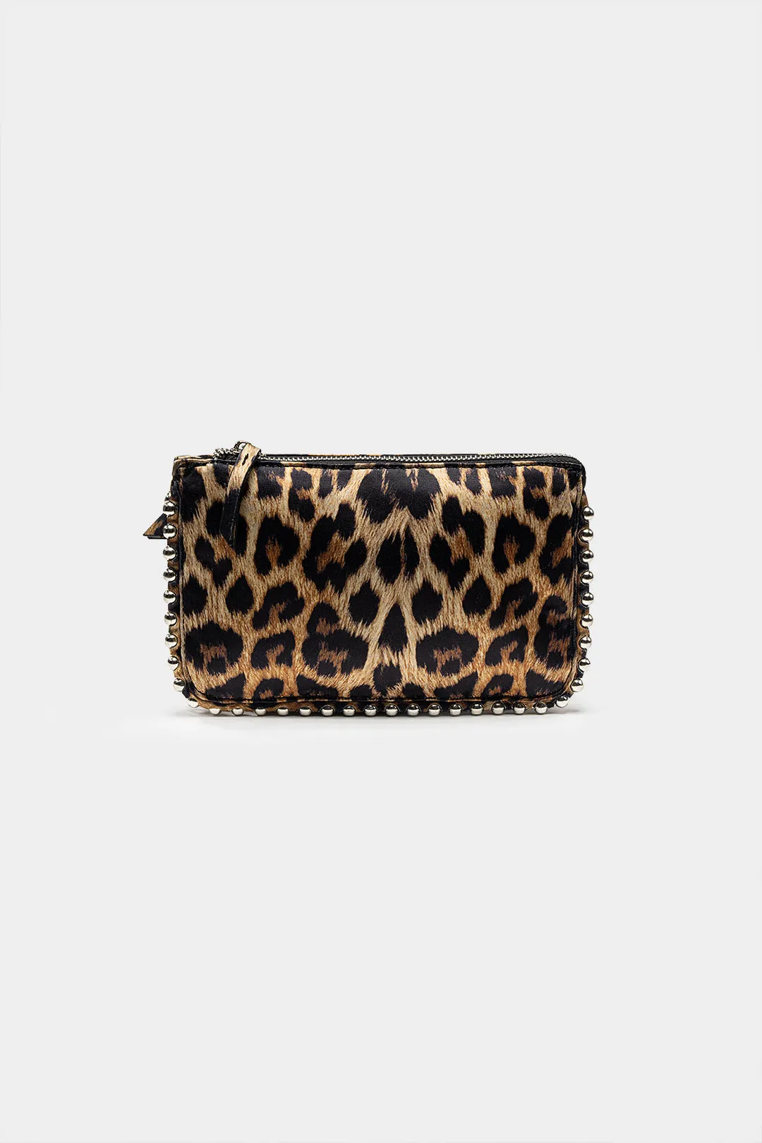 Leopard Print Rivets Clutch Bag sold by Micas