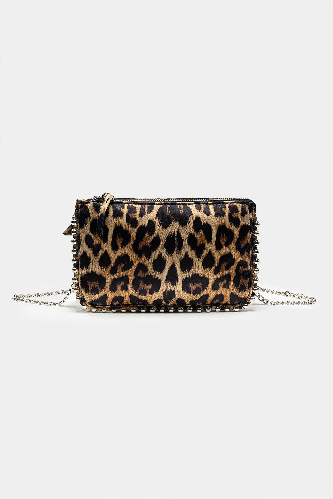 Leopard Print Rivets Clutch Bag sold by Micas product image thumbnail 2
