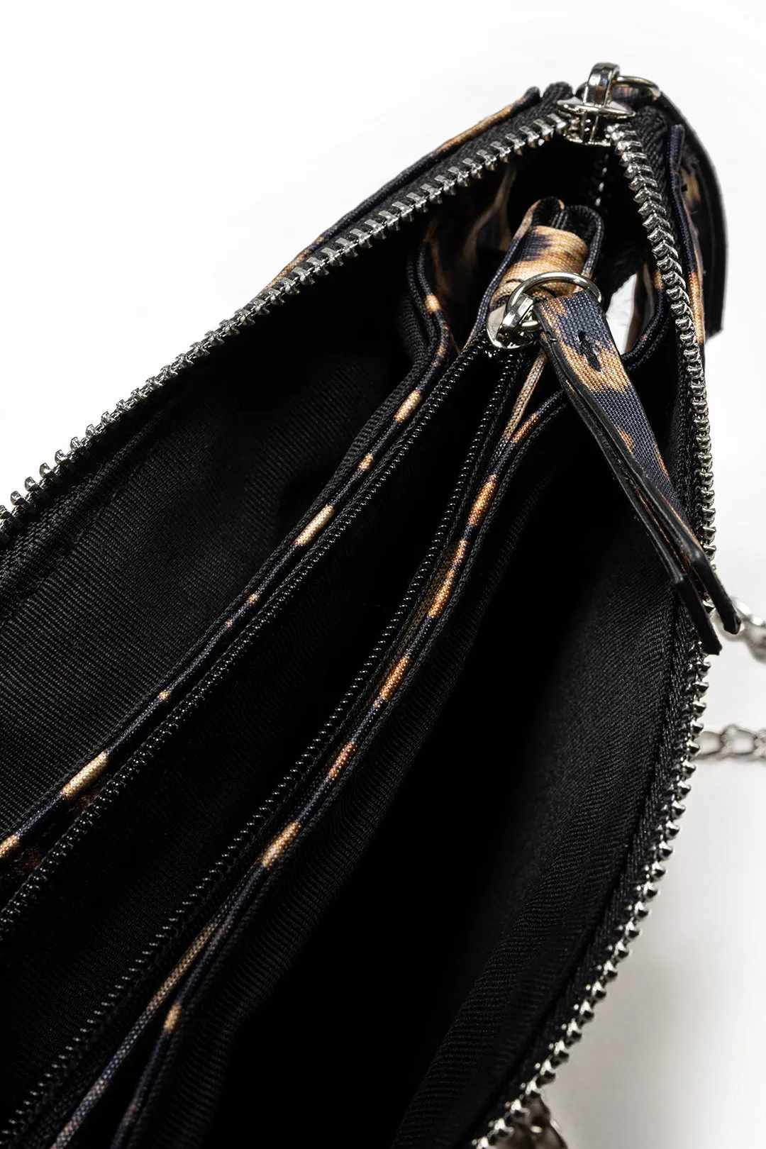 Leopard Print Rivets Clutch Bag sold by Micas product image thumbnail 3