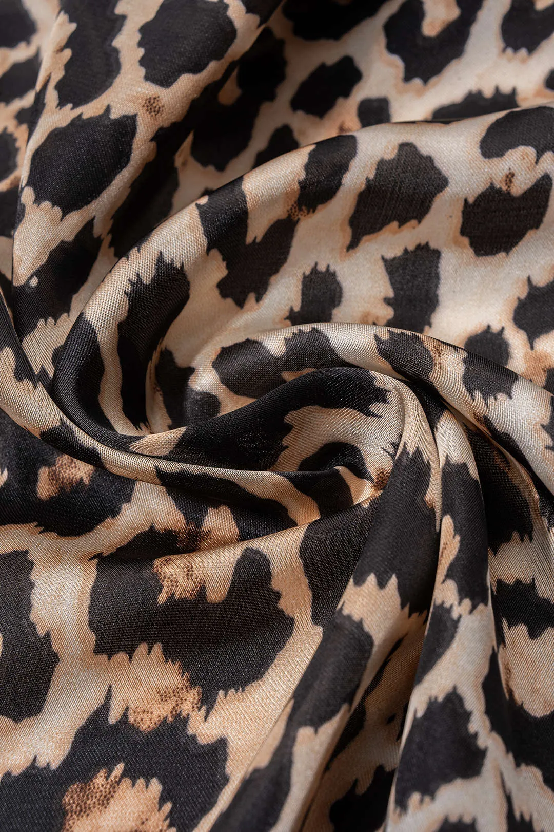Silk Leopard Print Scarf sold by Micas product image thumbnail 3