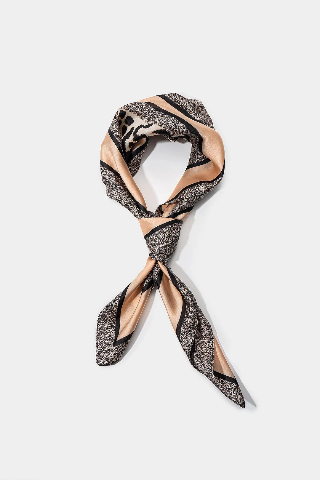 Silk Leopard Print Scarf sold by Micas