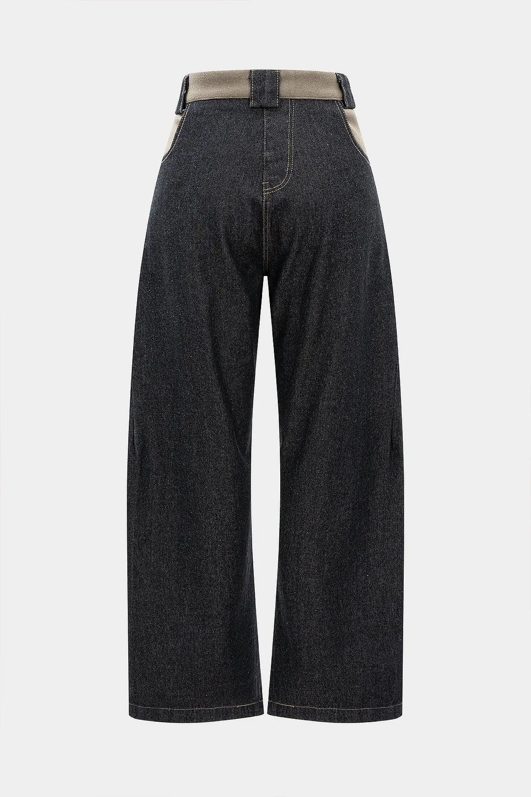 Denim Patchwork Pocket Straight Leg Jeans sold by Micas product image thumbnail 2