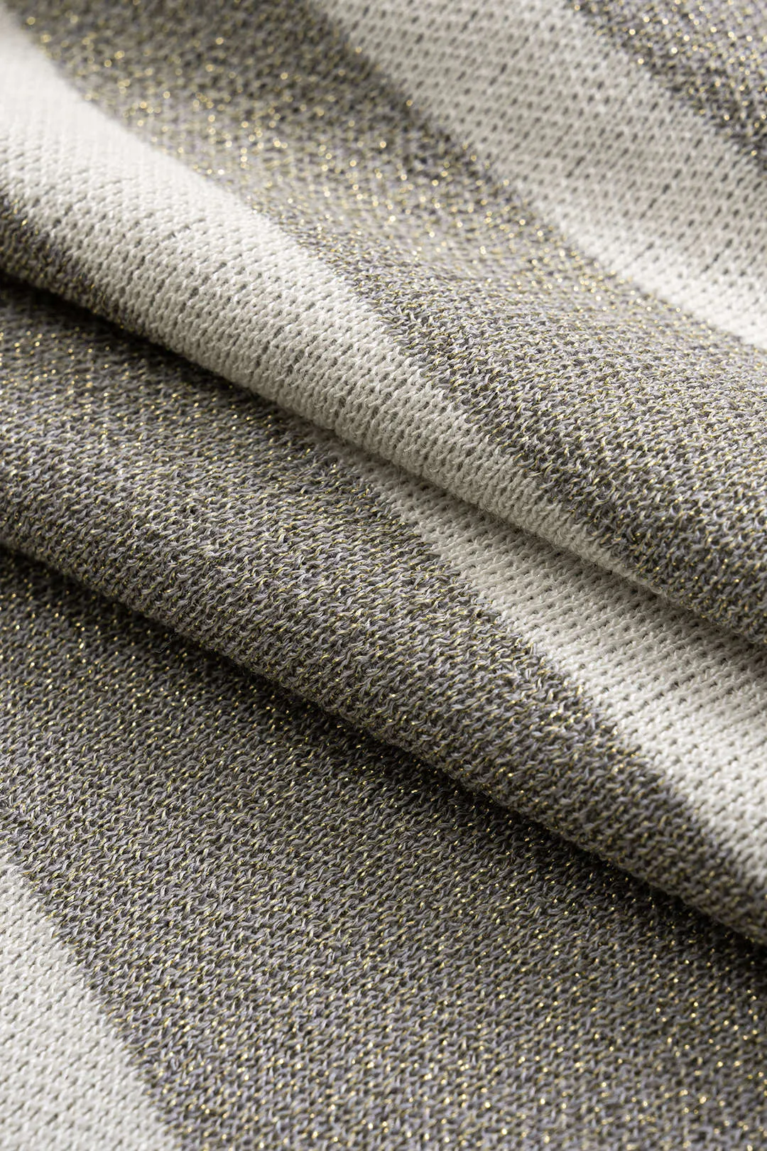 Striped Contrast Print Knitted Square Neck Sleeveless Dress sold by Micas product image thumbnail 3