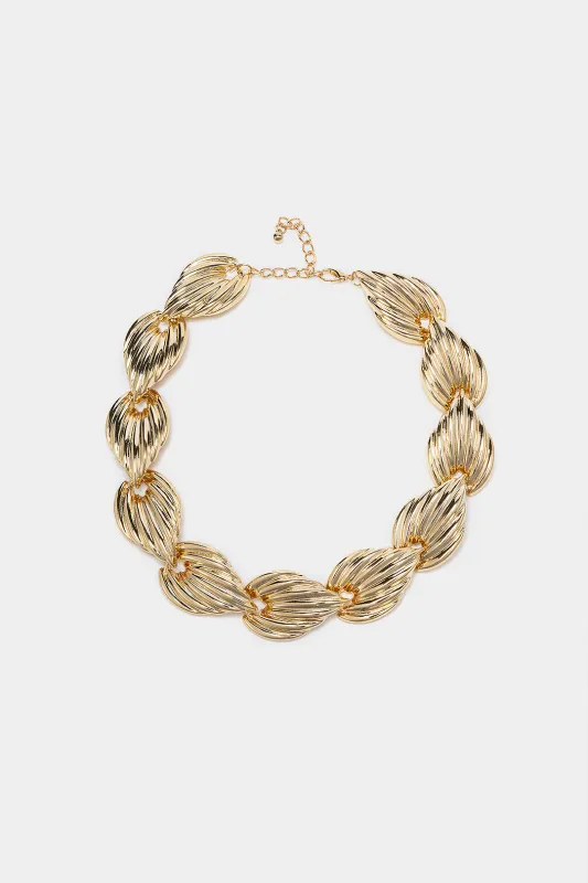 Geometric Irregular Splicing Necklace sold by Micas