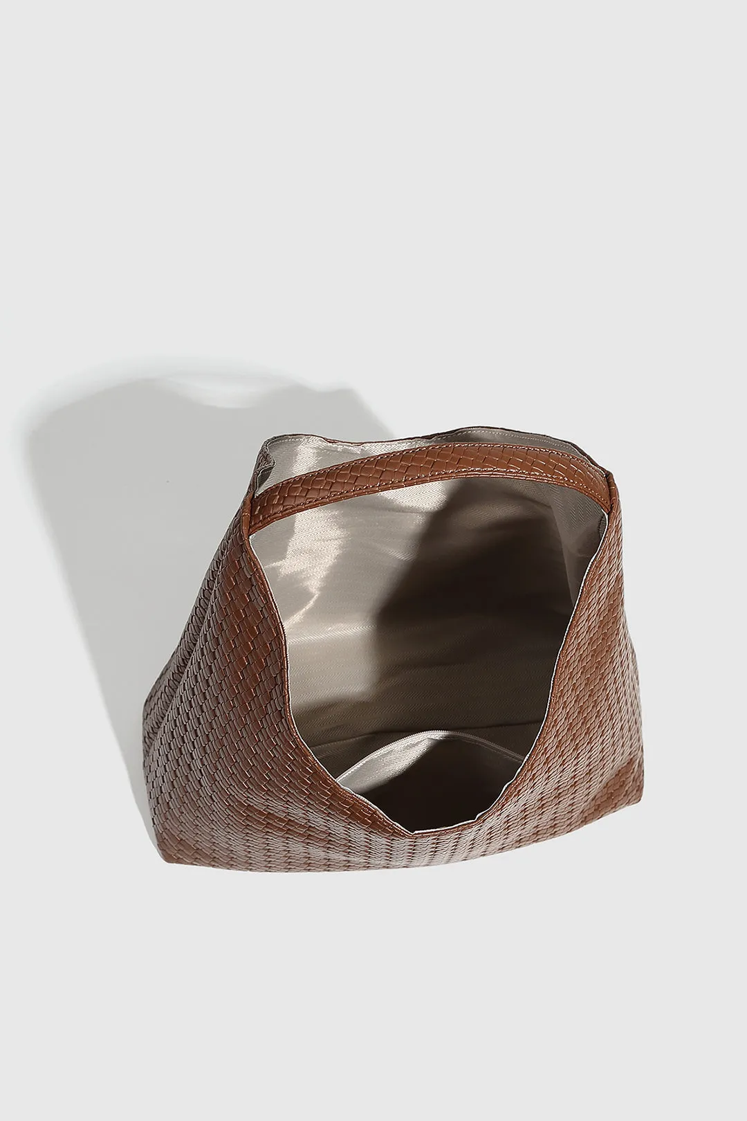 Leather Woven Tote Bag sold by Micas product image thumbnail 3