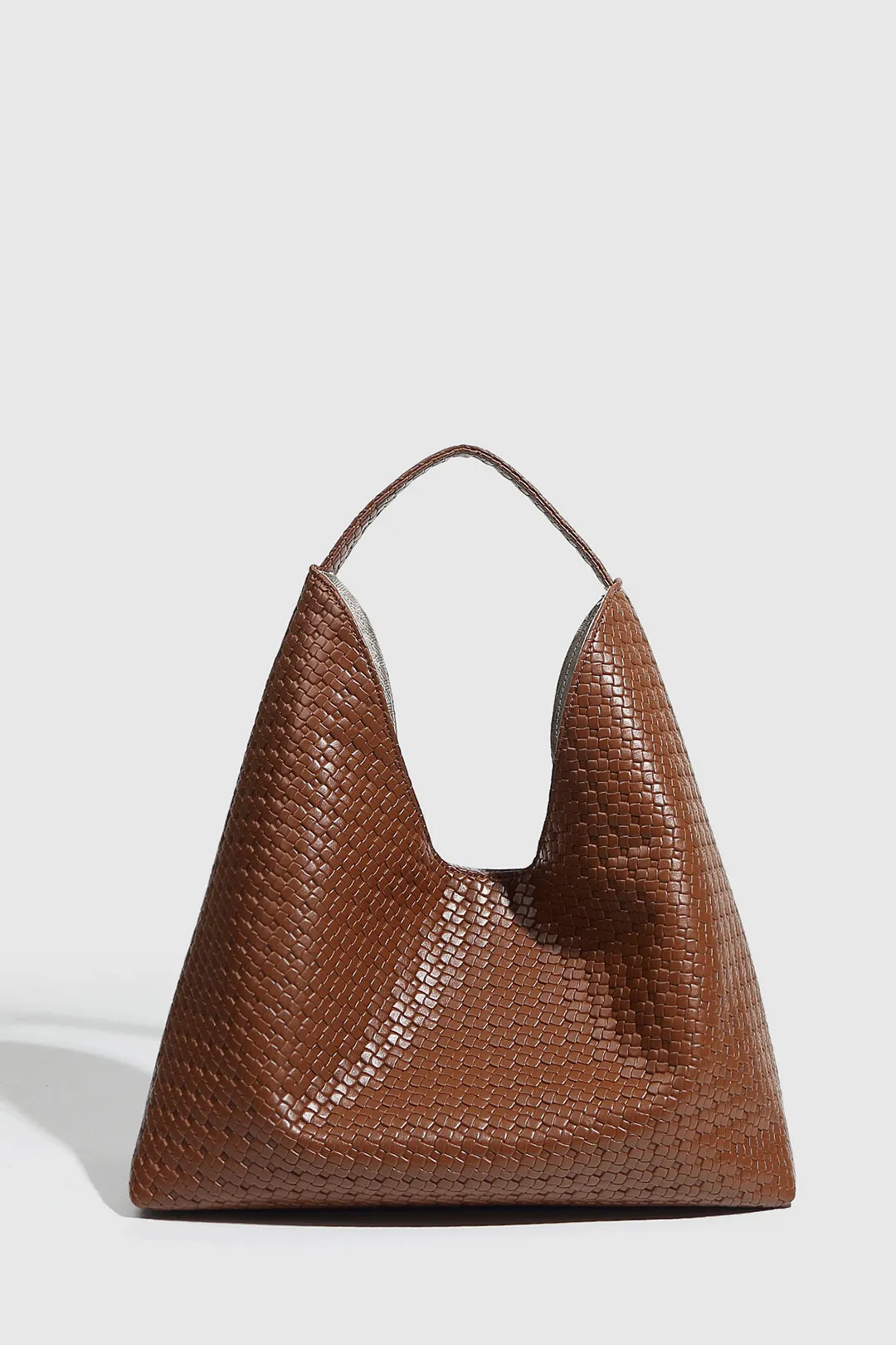 Leather Woven Tote Bag sold by Micas product image thumbnail 4