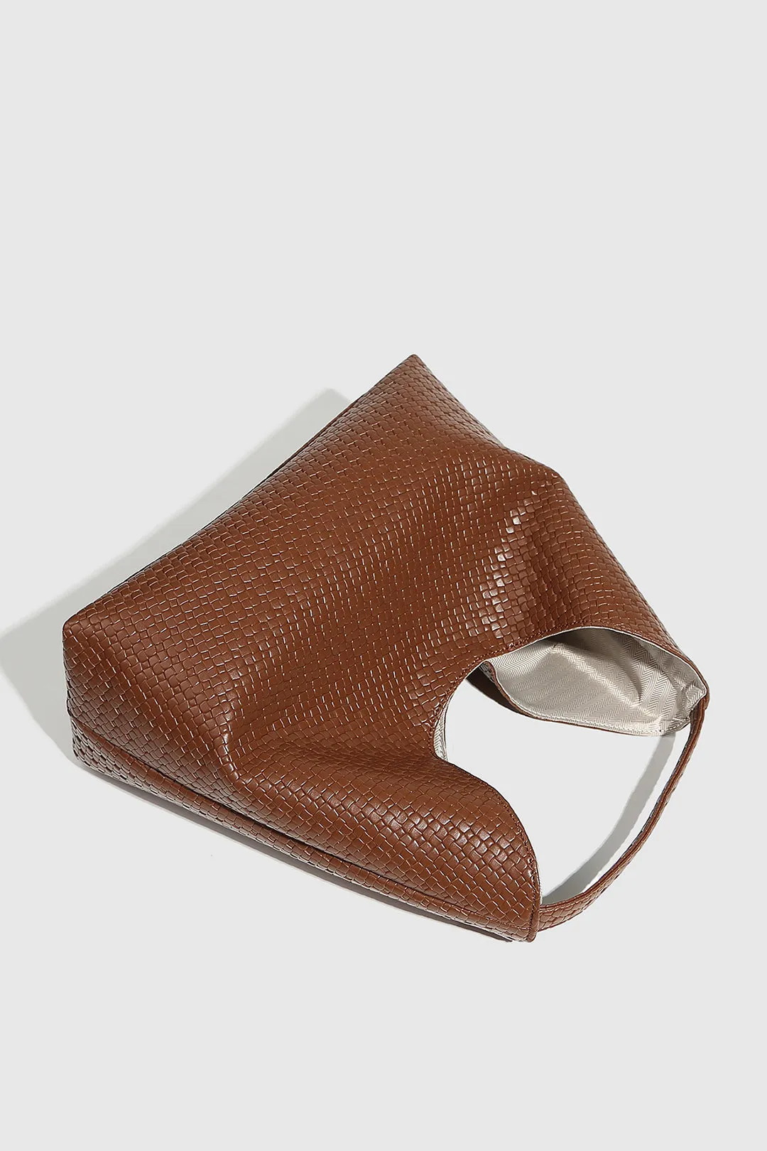 Leather Woven Tote Bag sold by Micas product image thumbnail 5