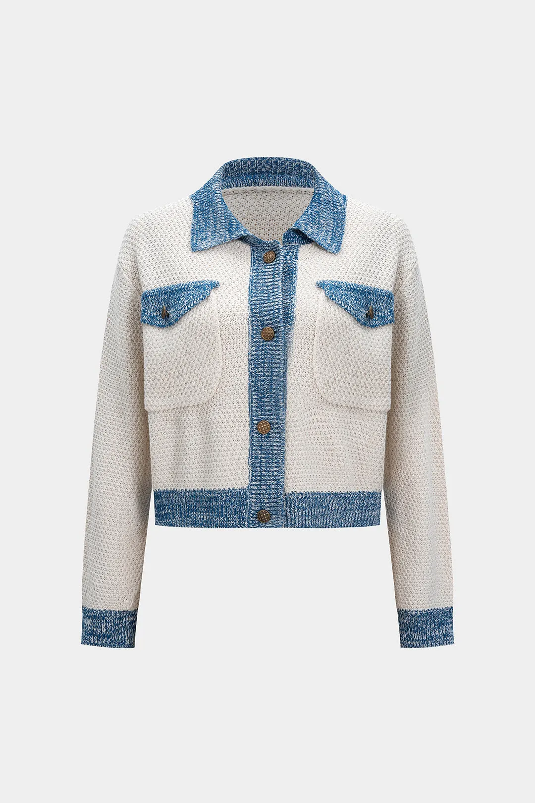 Knit Patchwork Cardigan sold by Micas