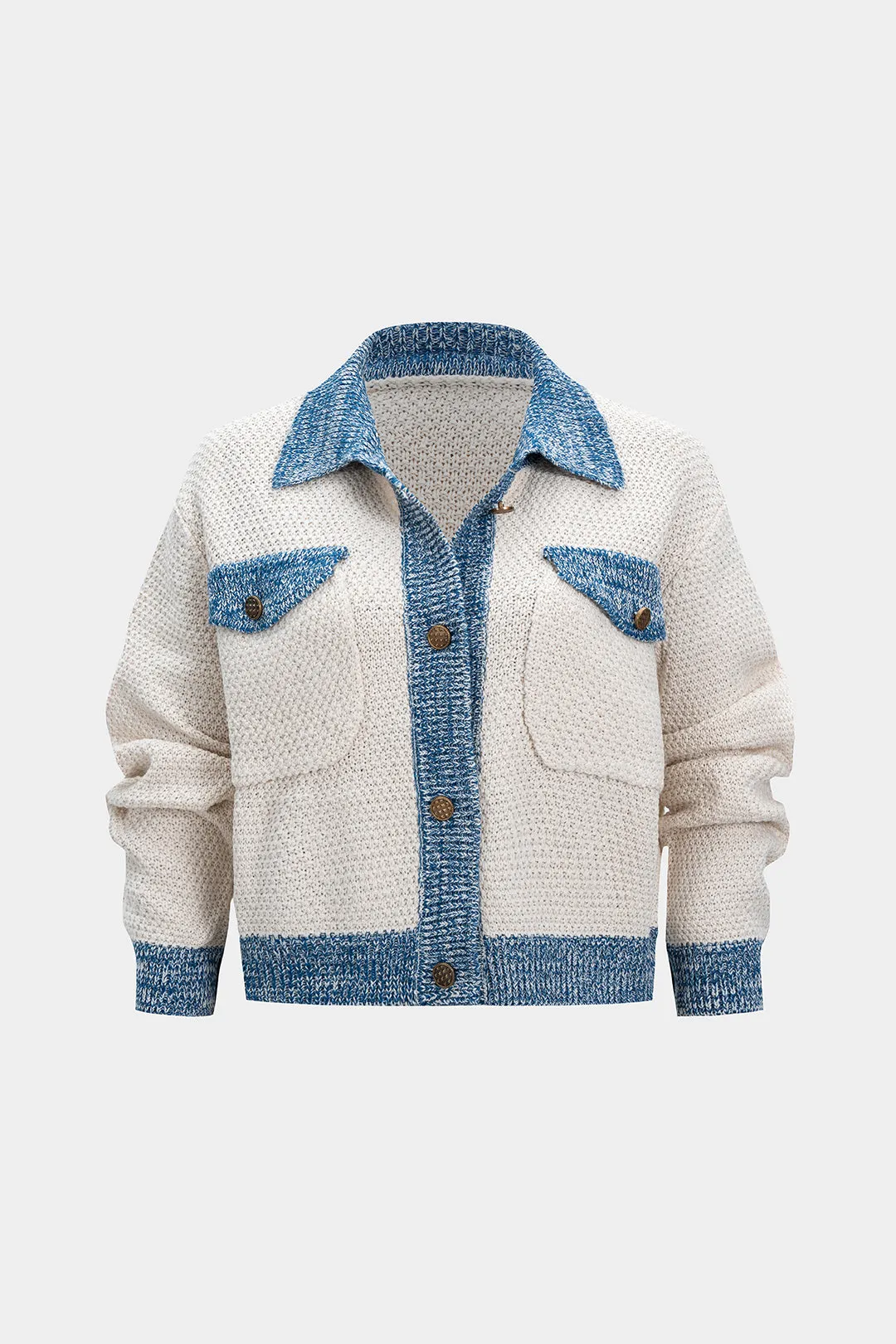 Knit Patchwork Cardigan sold by Micas product image thumbnail 2