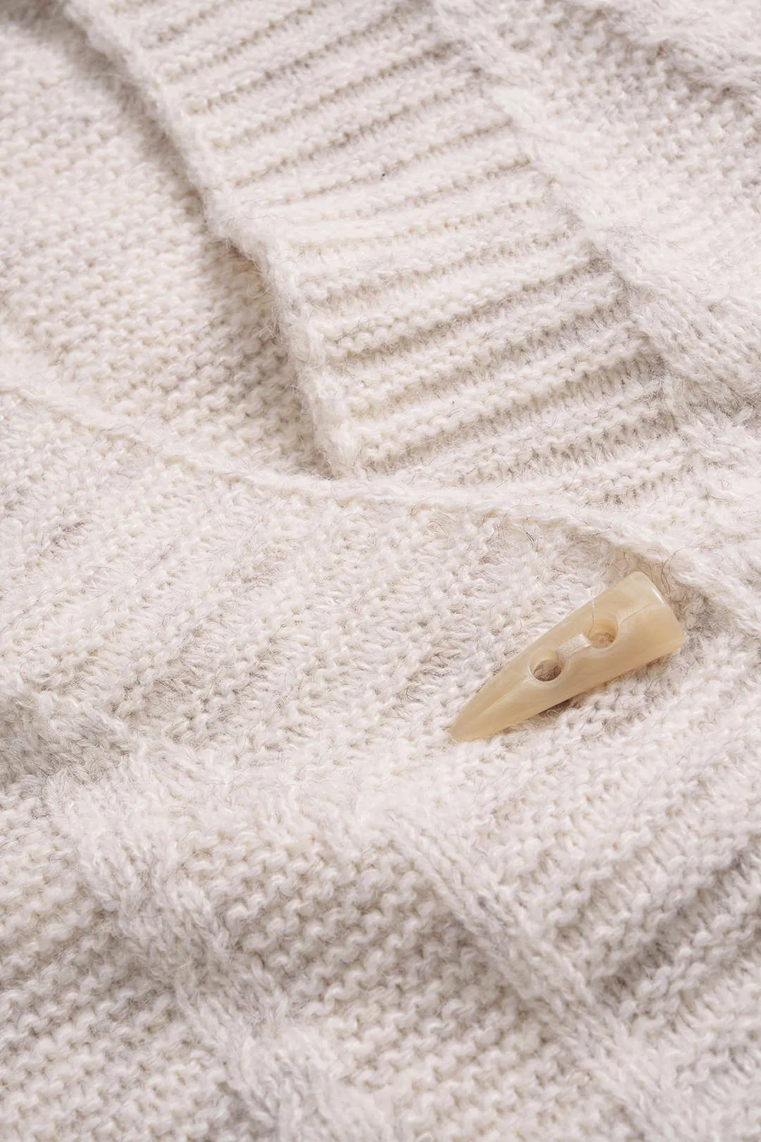 Knit Patchwork Button Pocket Cardigan sold by Micas product image thumbnail 3