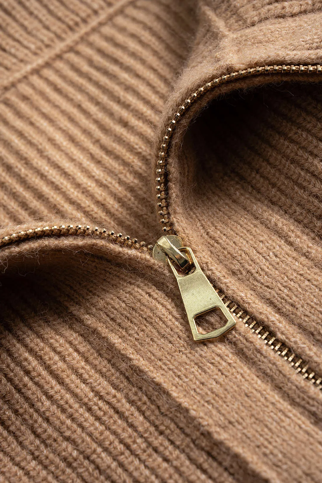 Knit Zipper Cardigan sold by Micas product image thumbnail 3