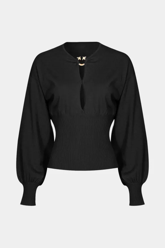 Cut Out Long-Sleeve Top sold by Micas