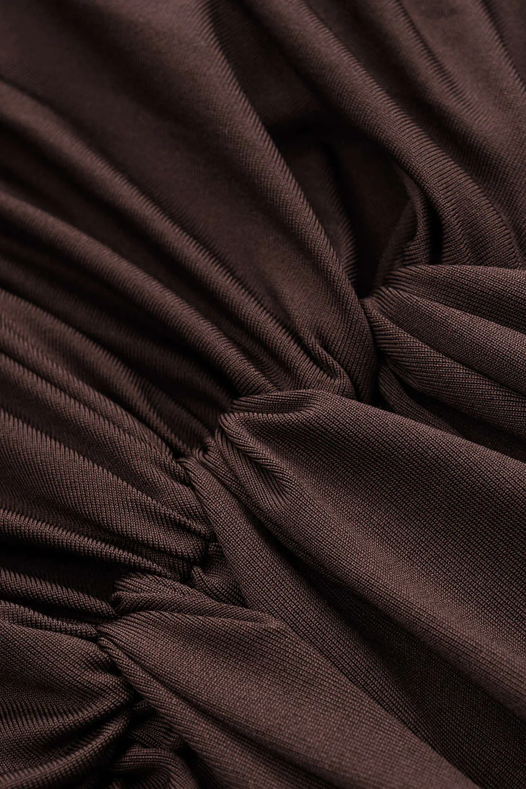 Draped Round Neck Ruched Mini Dress sold by Micas product image thumbnail 4