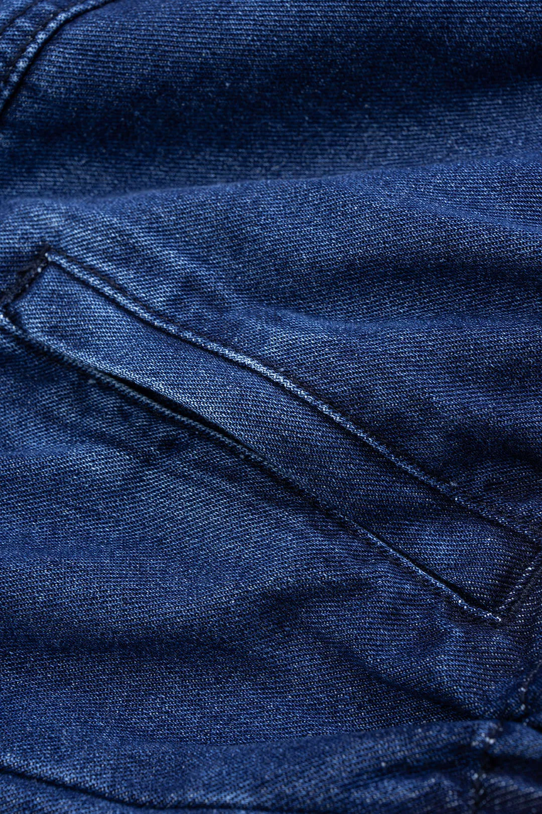 Denim Drawstring Long Sleeve Hoodie sold by Micas product image thumbnail 5