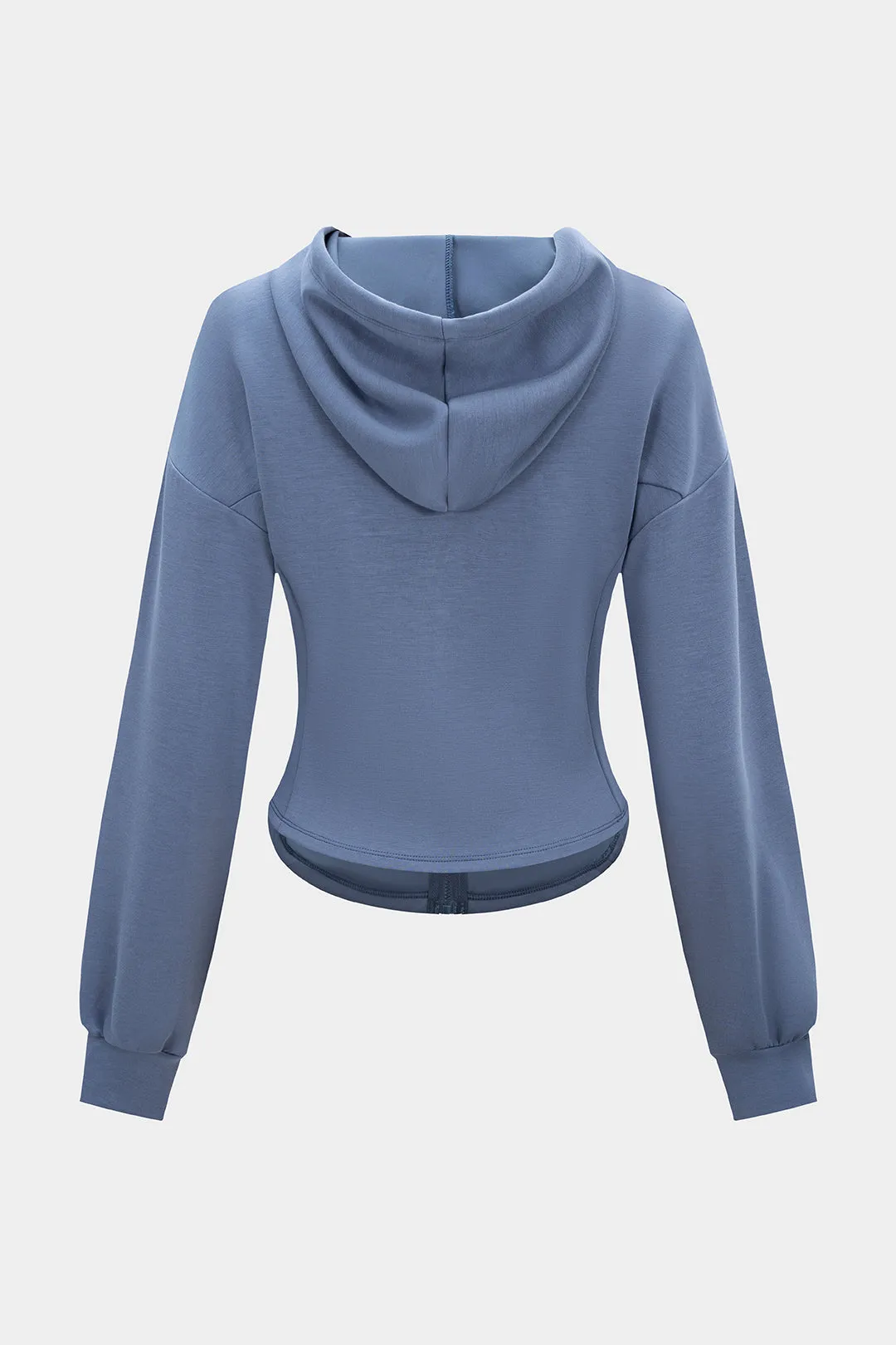 Zipper Drawstring Pocket Hoodie sold by Micas product image thumbnail 2