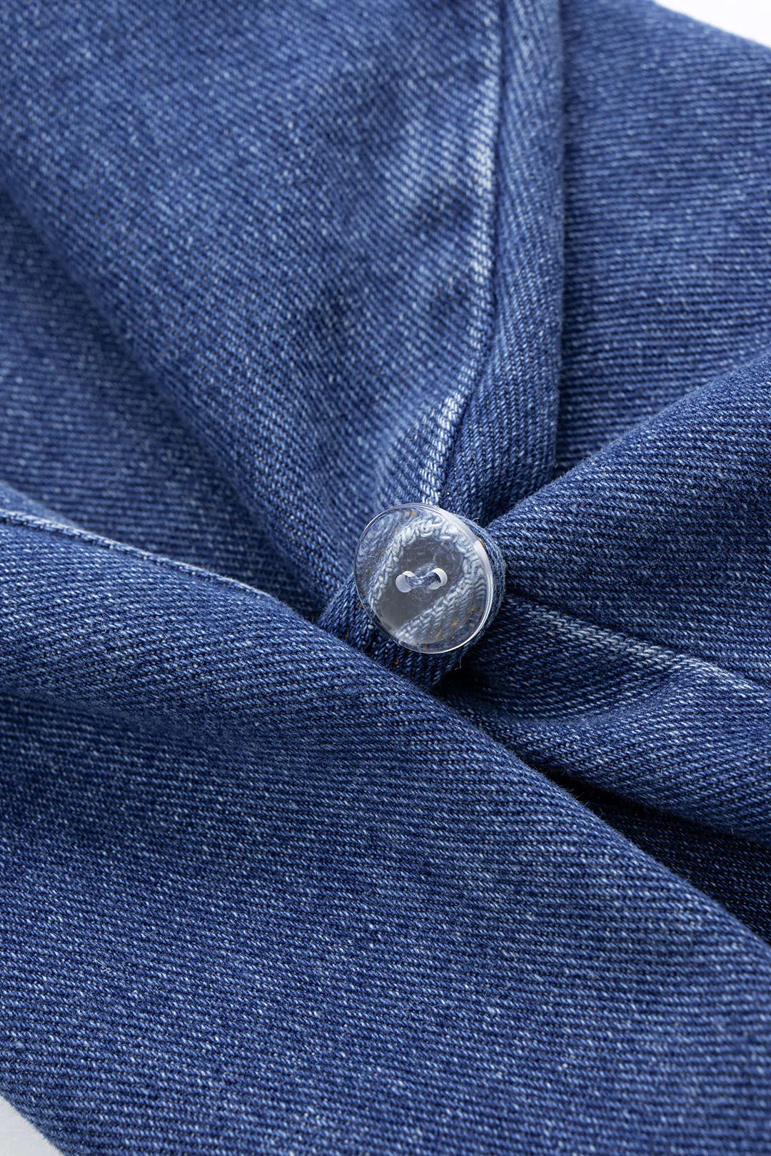 Denim Faux Leather Patchwork Jeans sold by Micas product image thumbnail 5