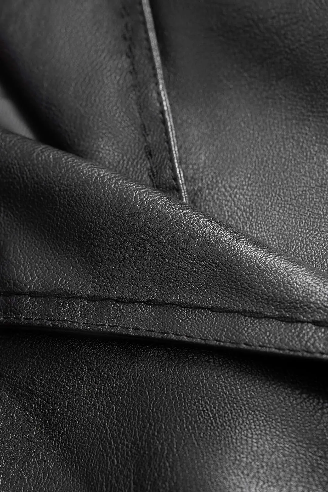 Faux Leather Tie-Up Blazer sold by Micas product image thumbnail 5