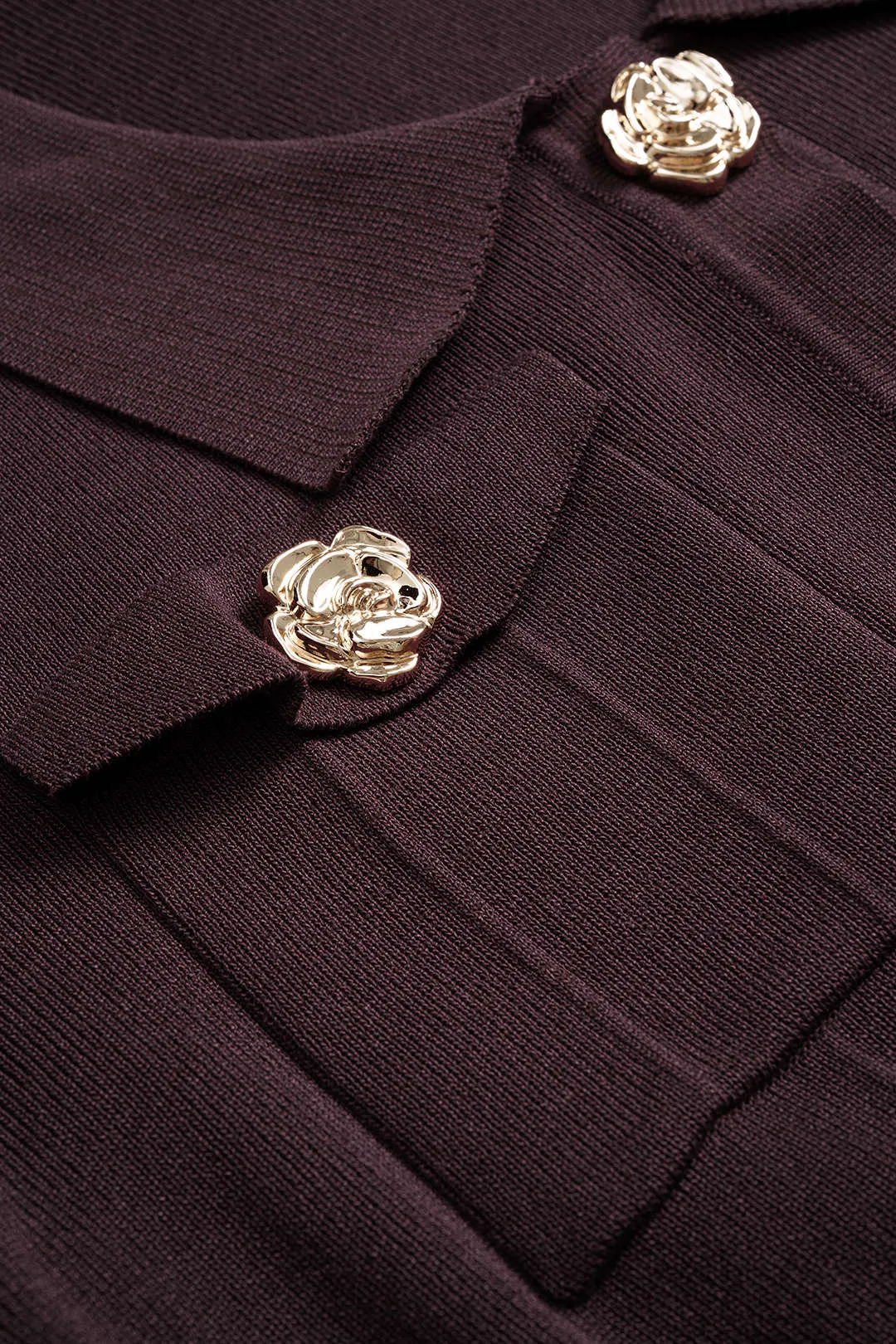 Plus Size Knit Metallic Button Cardigan sold by Micas product image thumbnail 4