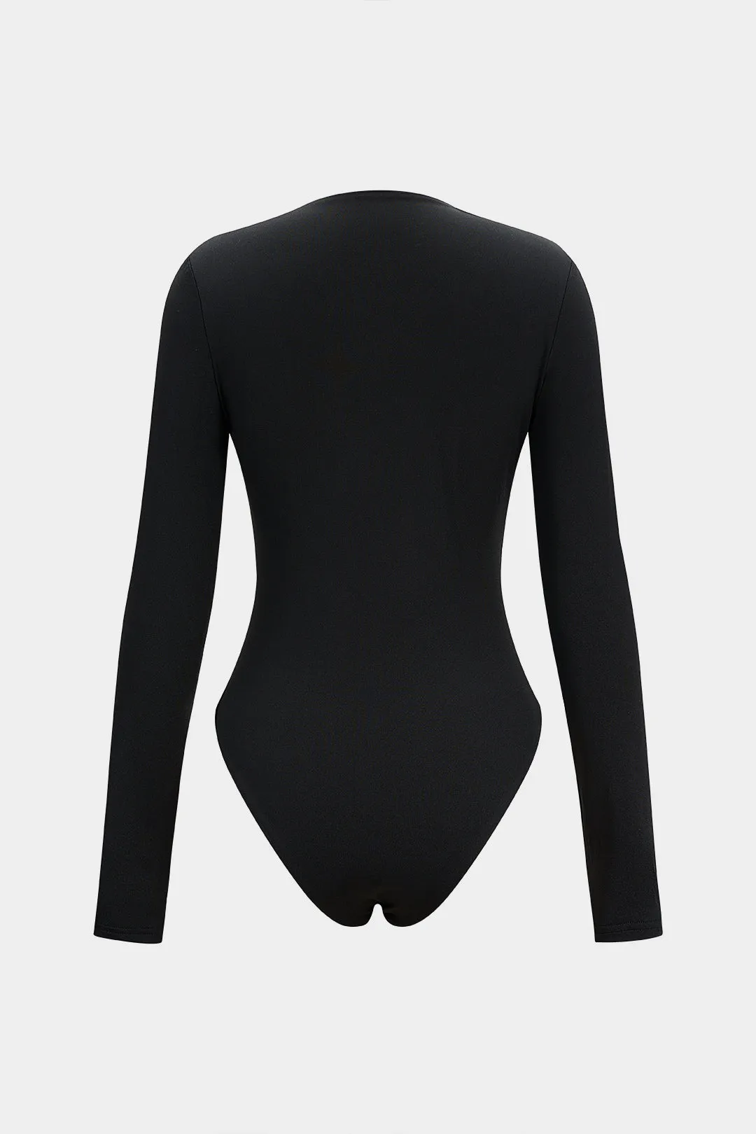 Metallic Cut Out Long Sleeve Bodysuit sold by Micas product image thumbnail 2
