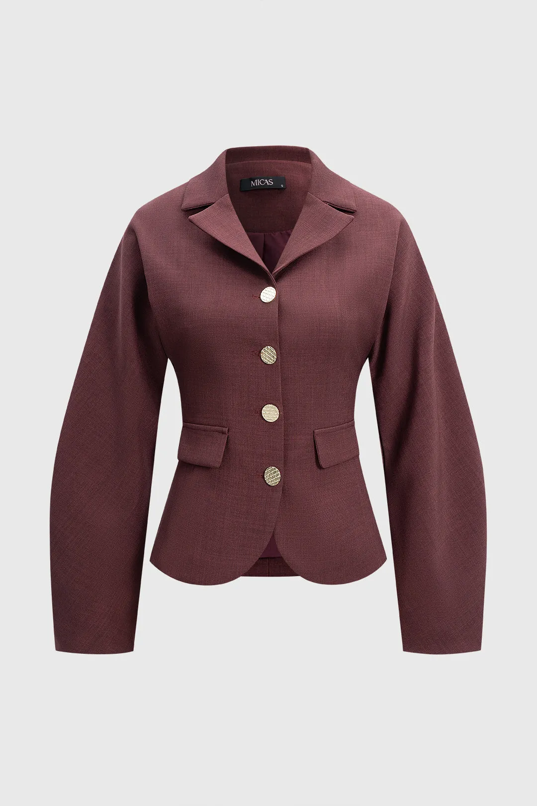 Solid Button Detail Blazer sold by Micas product image thumbnail 5