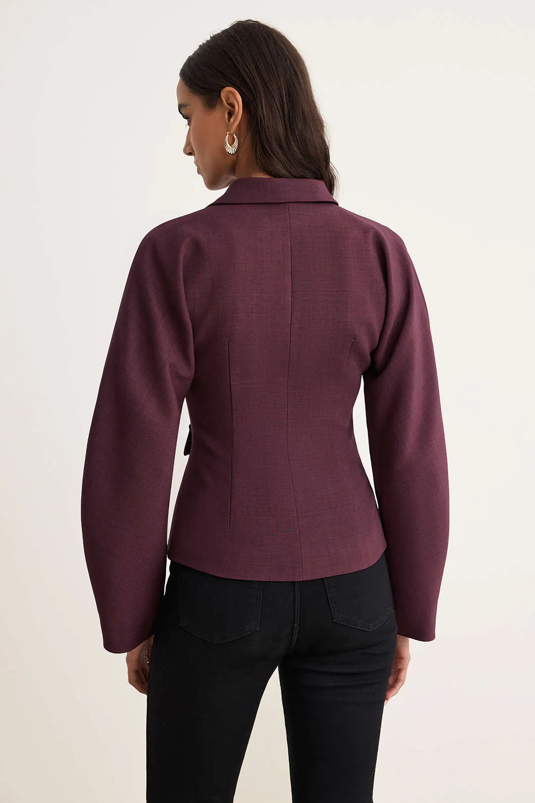 Solid Button Detail Blazer sold by Micas product image thumbnail 2