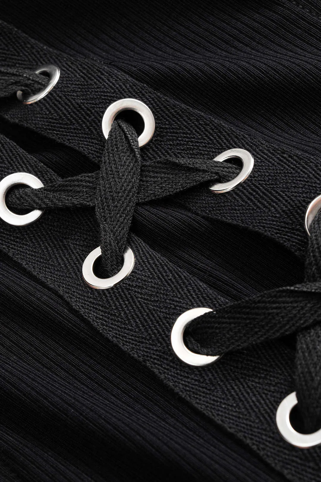 Tie-Up Long Sleeve Mini Dress sold by Micas product image thumbnail 3