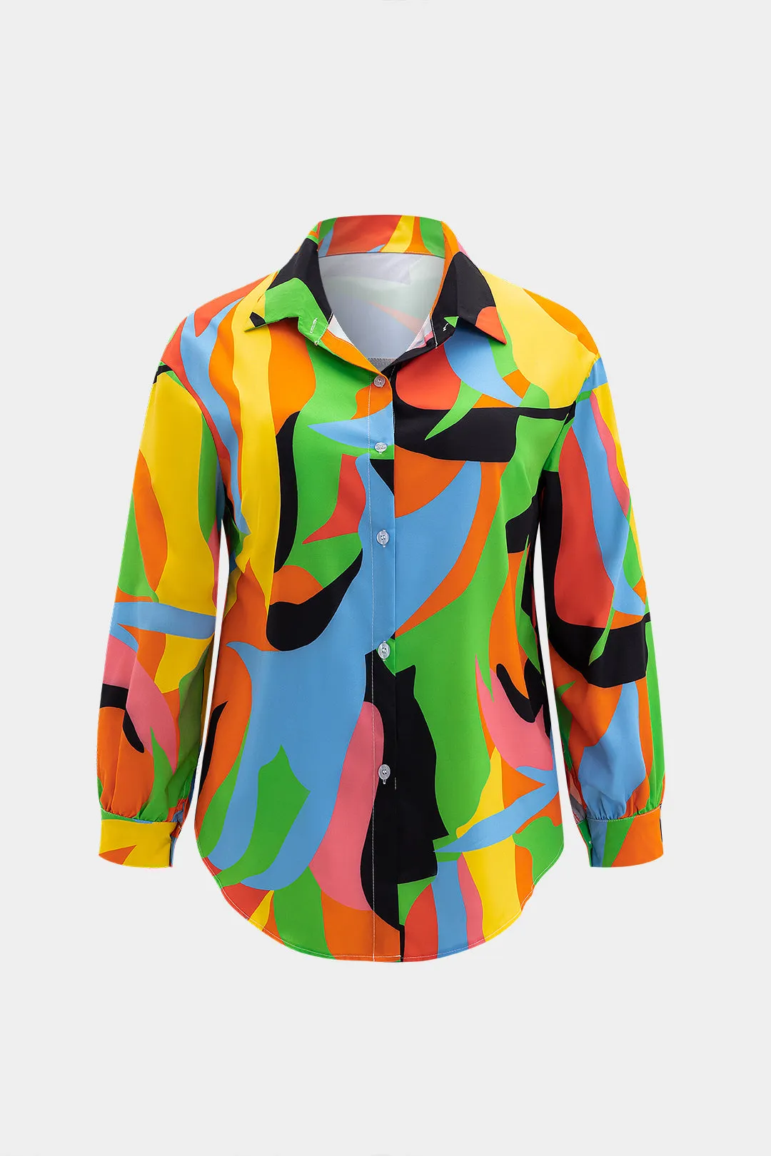 Plus størrelse tropisk skjorte og shorts sætter sold by Micas product image thumbnail 3