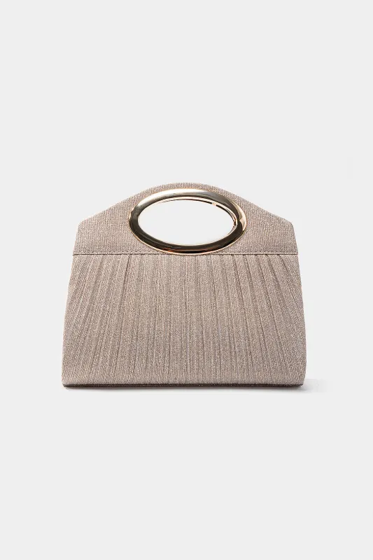 Pleated Metal Ring Tote Bag sold by Micas