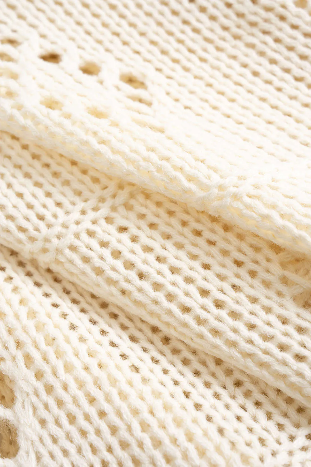 Knit Draped Fringe Cardigan sold by Micas product image thumbnail 4