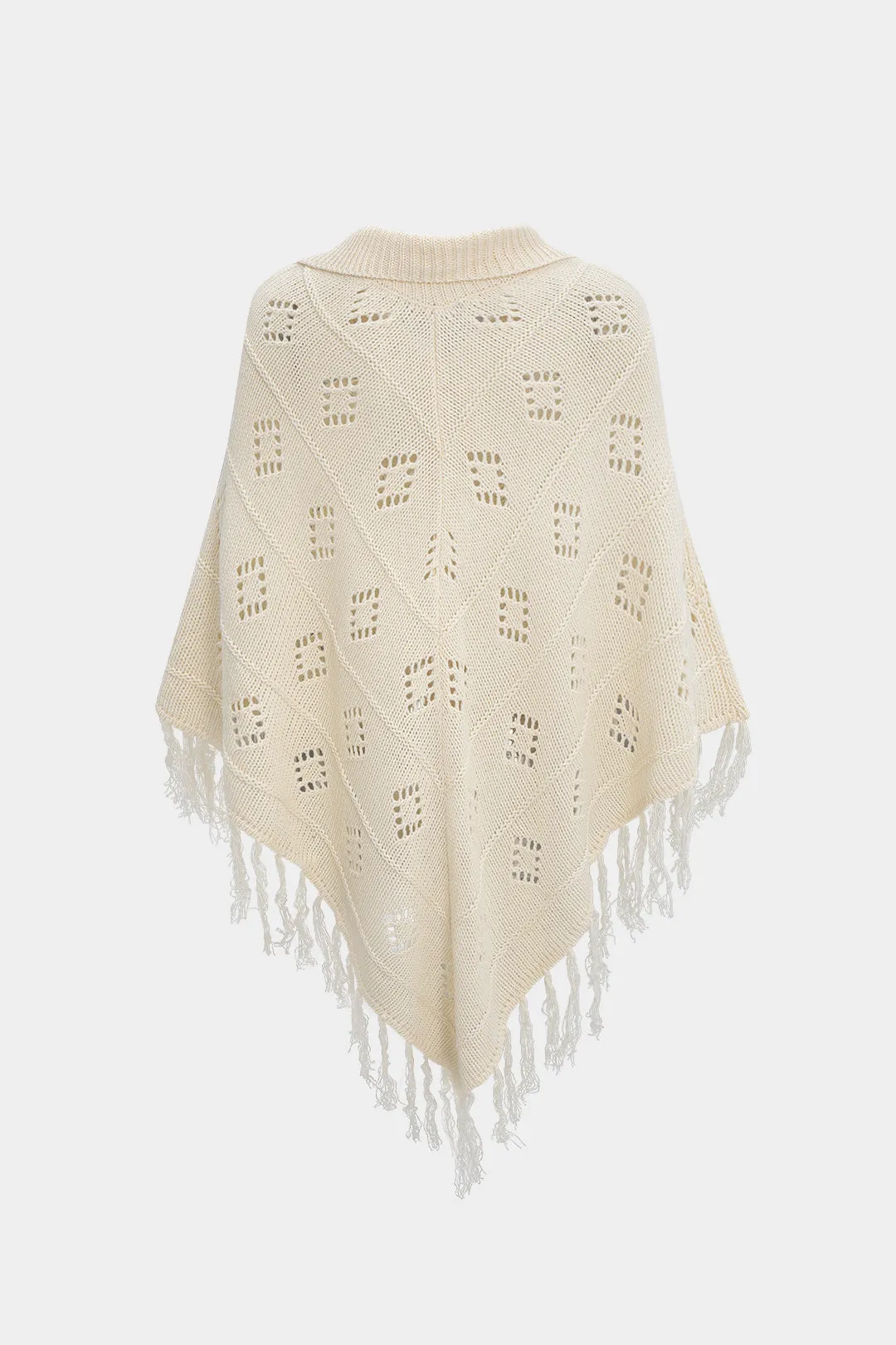Knit Draped Fringe Cardigan sold by Micas product image thumbnail 2