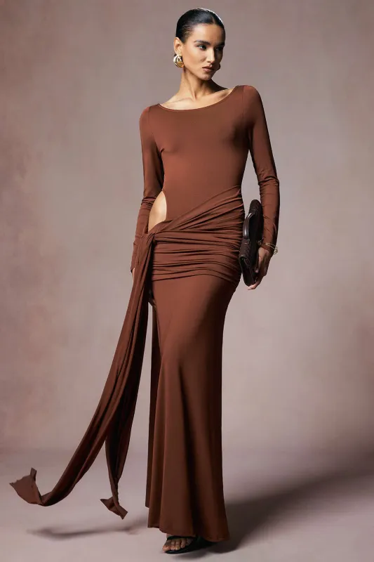 Round Neck Strappy Cut Out Maxi Dress sold by Micas