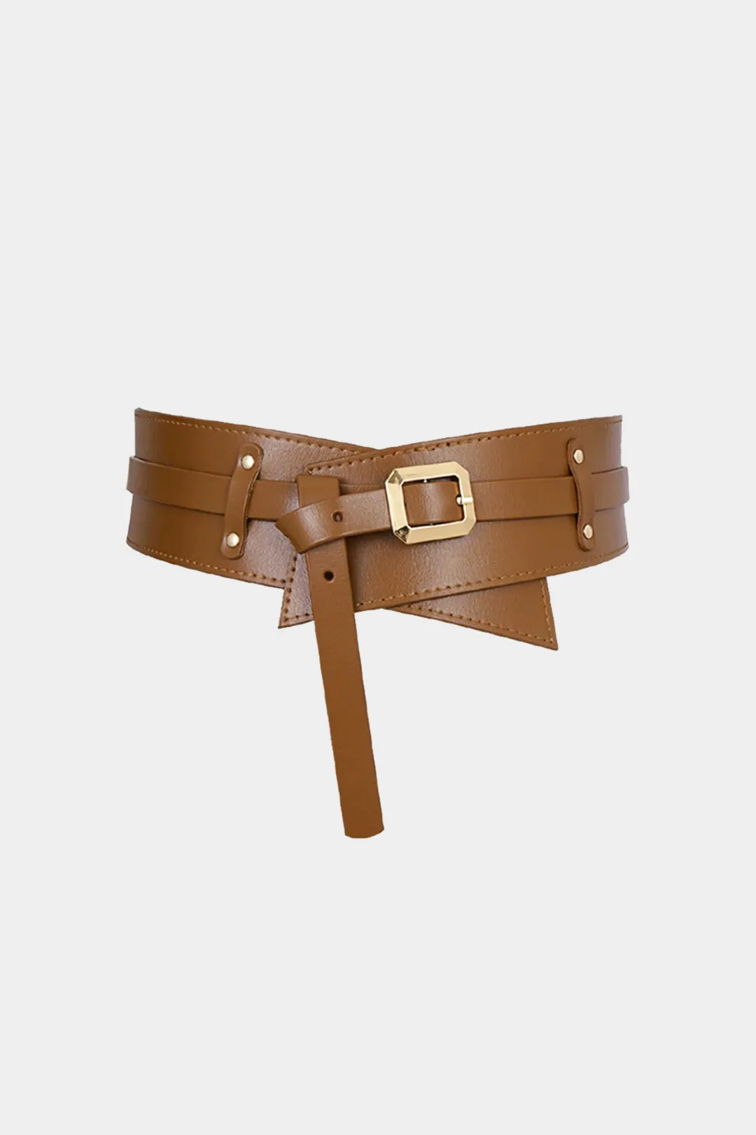 Leather Wide Belt Corset sold by Micas